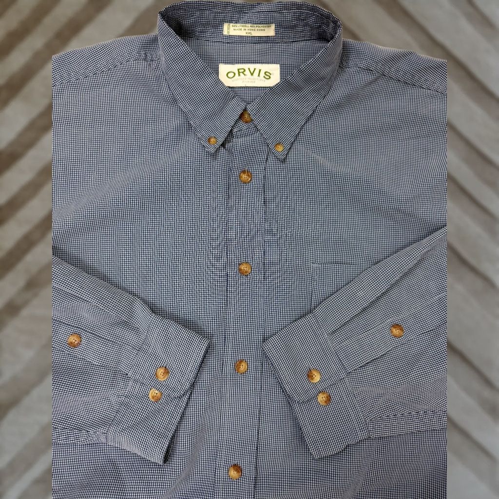 Orvis VINTAGE Orvis Shirt Men XXL Check Button Down Lyocell Polyester Outdoors Casual Size US XXL / EU 58 / 5 - 1 Thumbnail