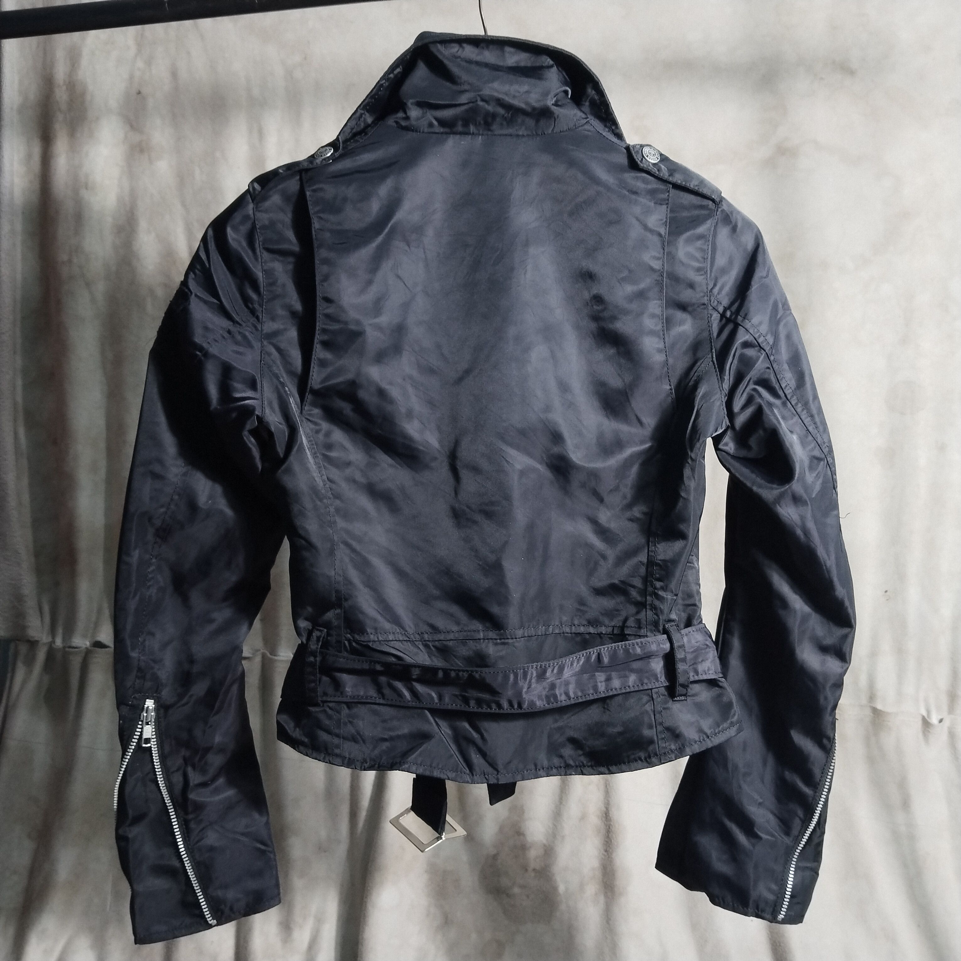 14th Addiction × If Six Was Nine × Le Grande Bleu (L.G.B.) Rodeo crowns rockers nylon biker jacket Size S / US 4 / IT 40 - 2 Thumbnail