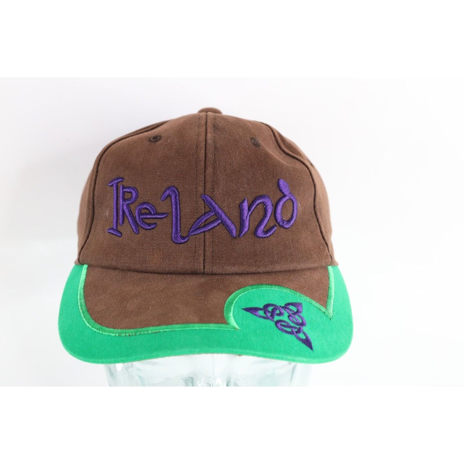 Vintage Vintage 90s Ireland Gaelic Knit Adjustable Hat Size ONE SIZE - 1 Thumbnail