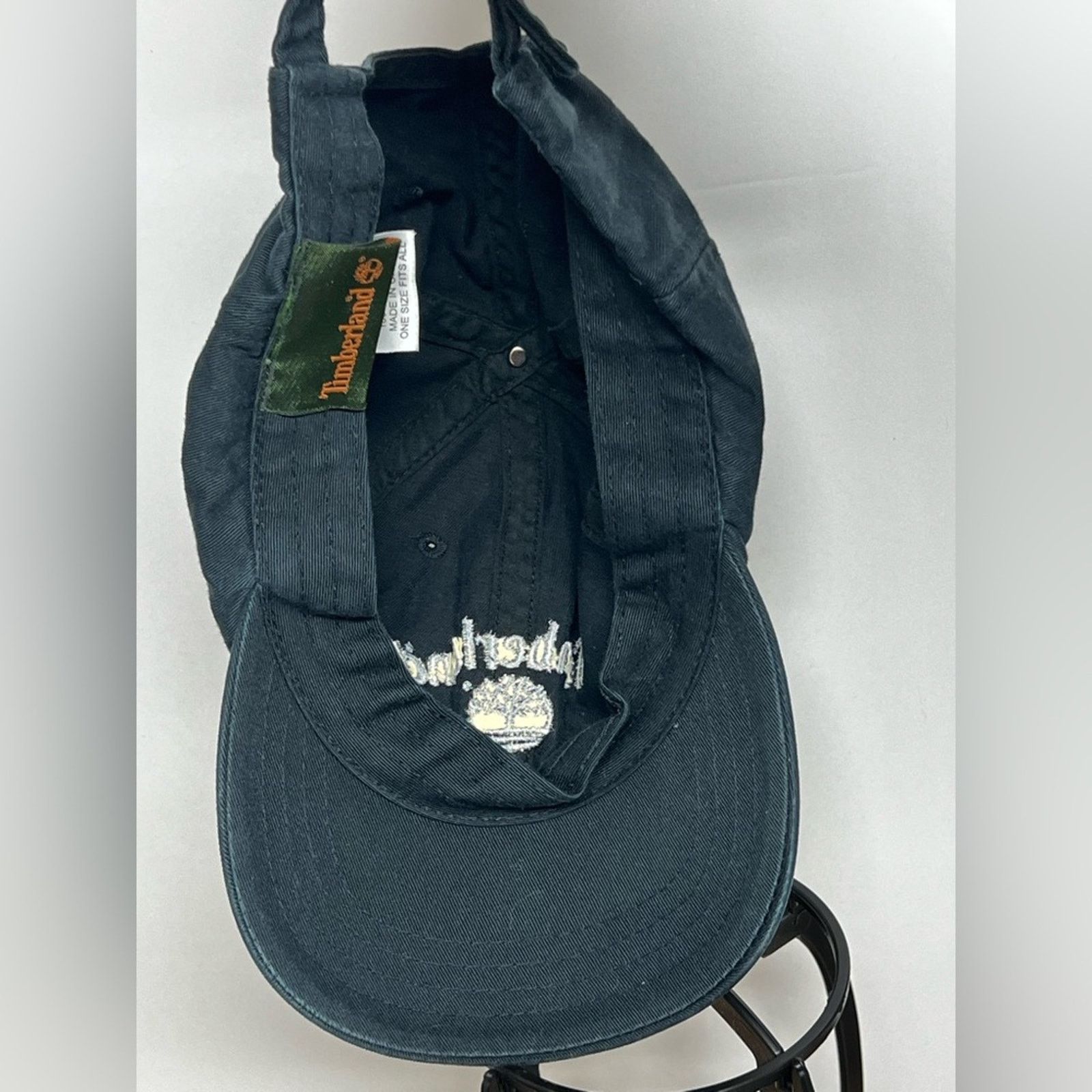 Timberland Timberland hat cap Embroidered Logo Black Canvas Backstrap Size ONE SIZE - 4 Thumbnail