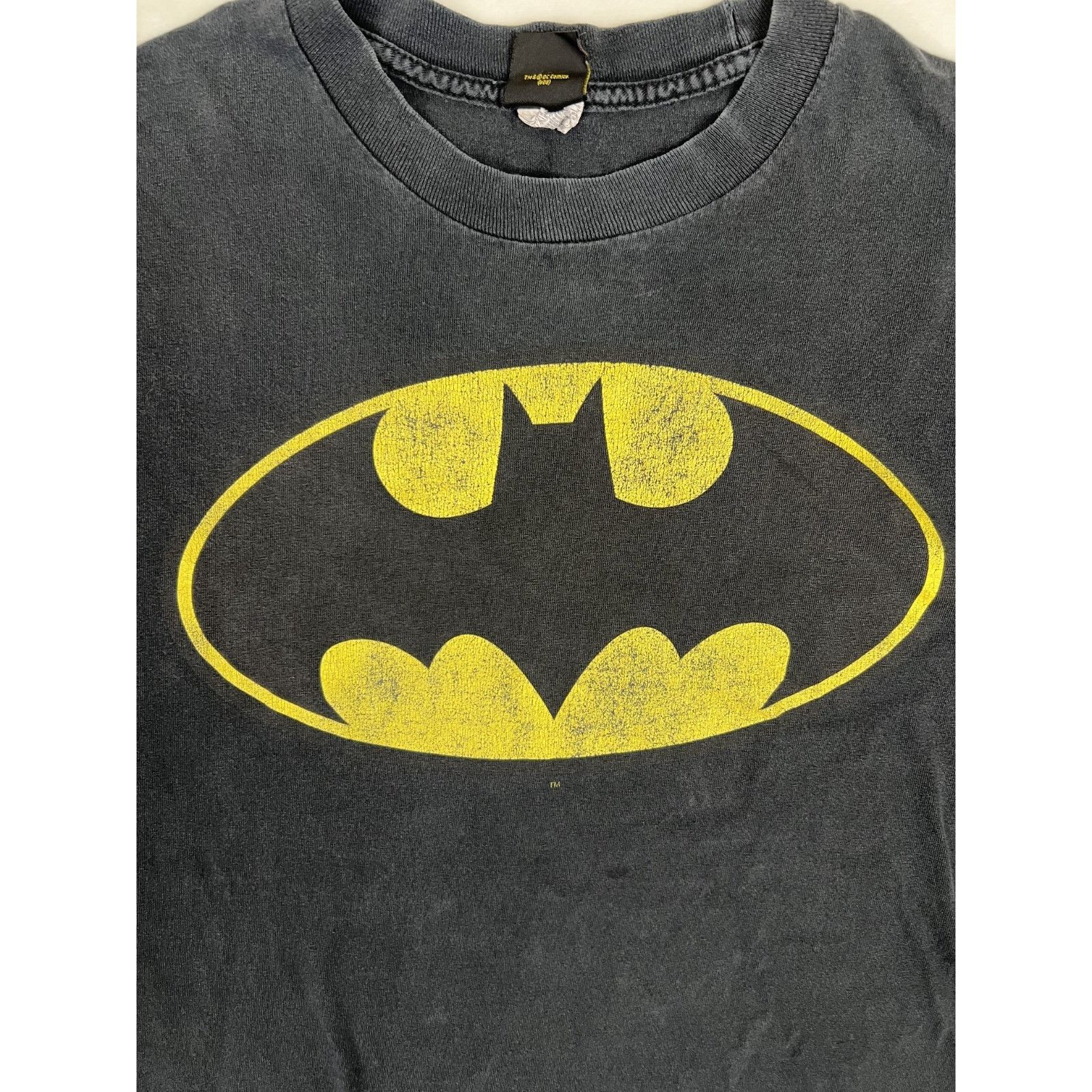 DC Vintage DC Comics Batman T-Shirt Size XL 90s Black OG Logo Size US XL / EU 56 / 4 - 3 Thumbnail