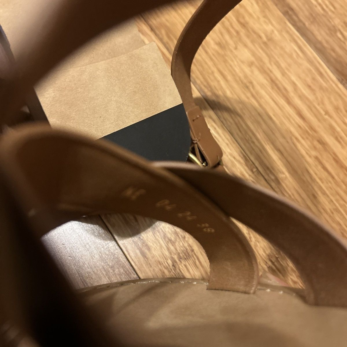 Dior Dior DIORIVIERA DIOR Sun TOE-Ring Sandal Camel Calfskin Size US 8 / IT 38 - 9 Thumbnail