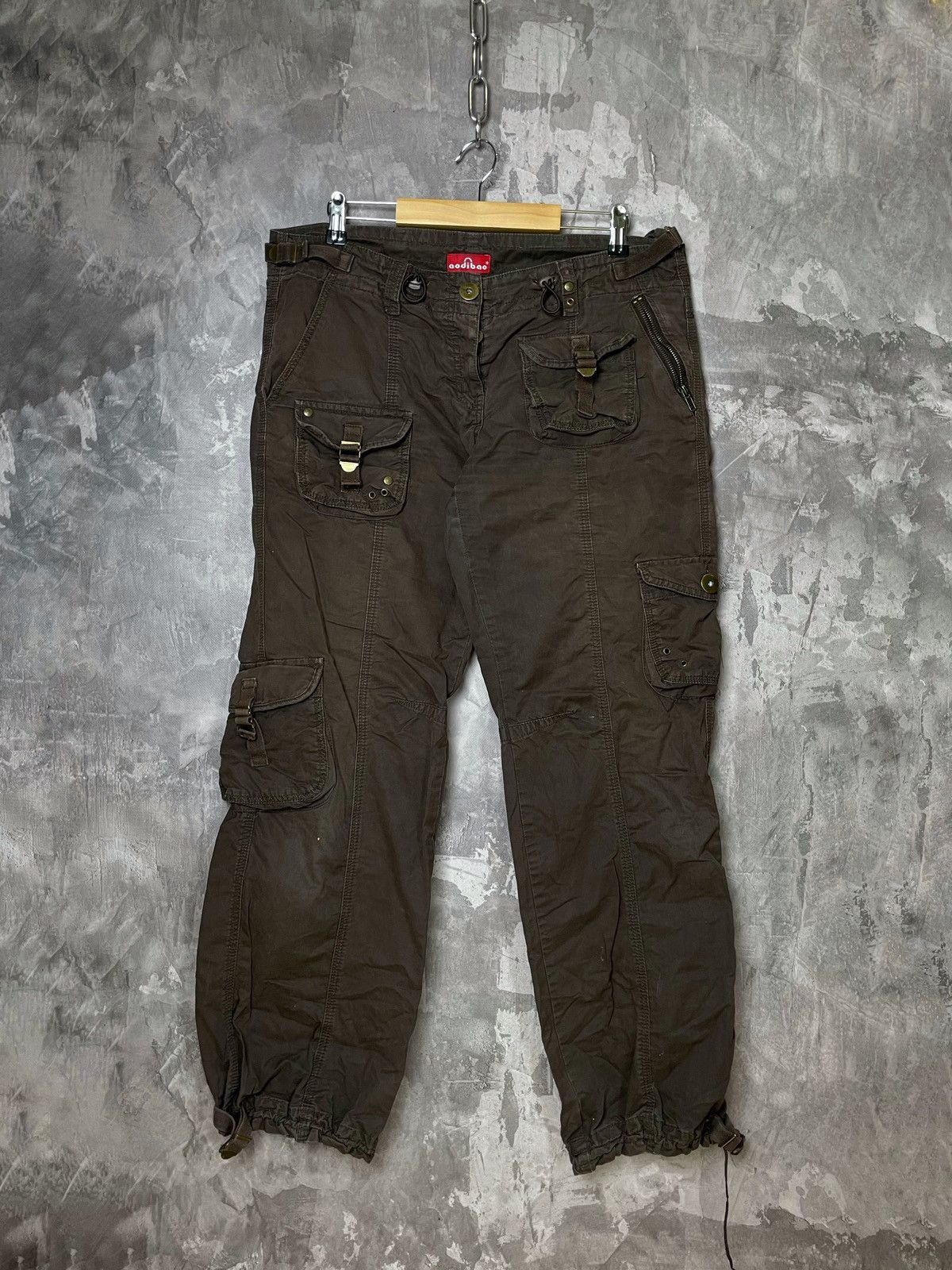 Japanese Brand × Vintage VINTAGE CARGO PANTS FLARED PARACHUTE SPRING JAPAN 90S Size 32" / US 10 / IT 46 - 1 Thumbnail