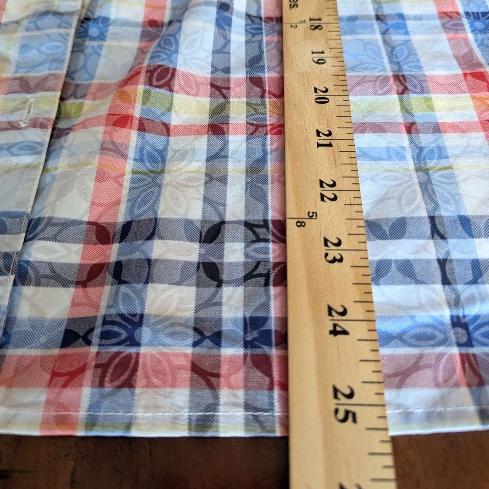 Vintage VINTAGE Alfred Dunner Short Sleeve Button Up Shirt Rainbow Plaid Floral Burnout Sz M Retro Festival Womens - Size M / US 6-8 / IT 42-44 - 5 Thumbnail
