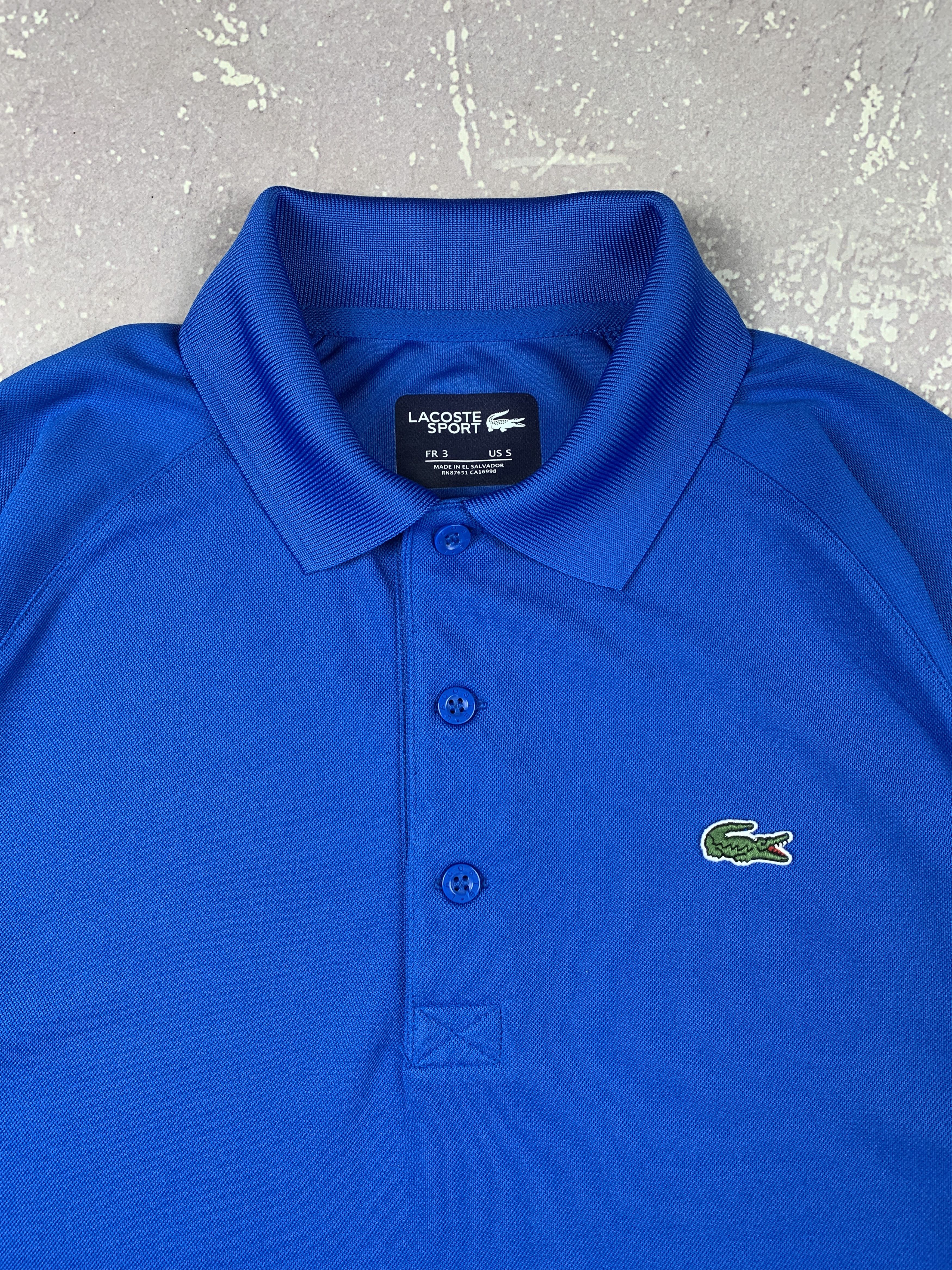 Lacoste Lacoste Sport Polyester Polo Shirt Mens S Blue Size US S / EU 44-46 / 1 - 3 Thumbnail