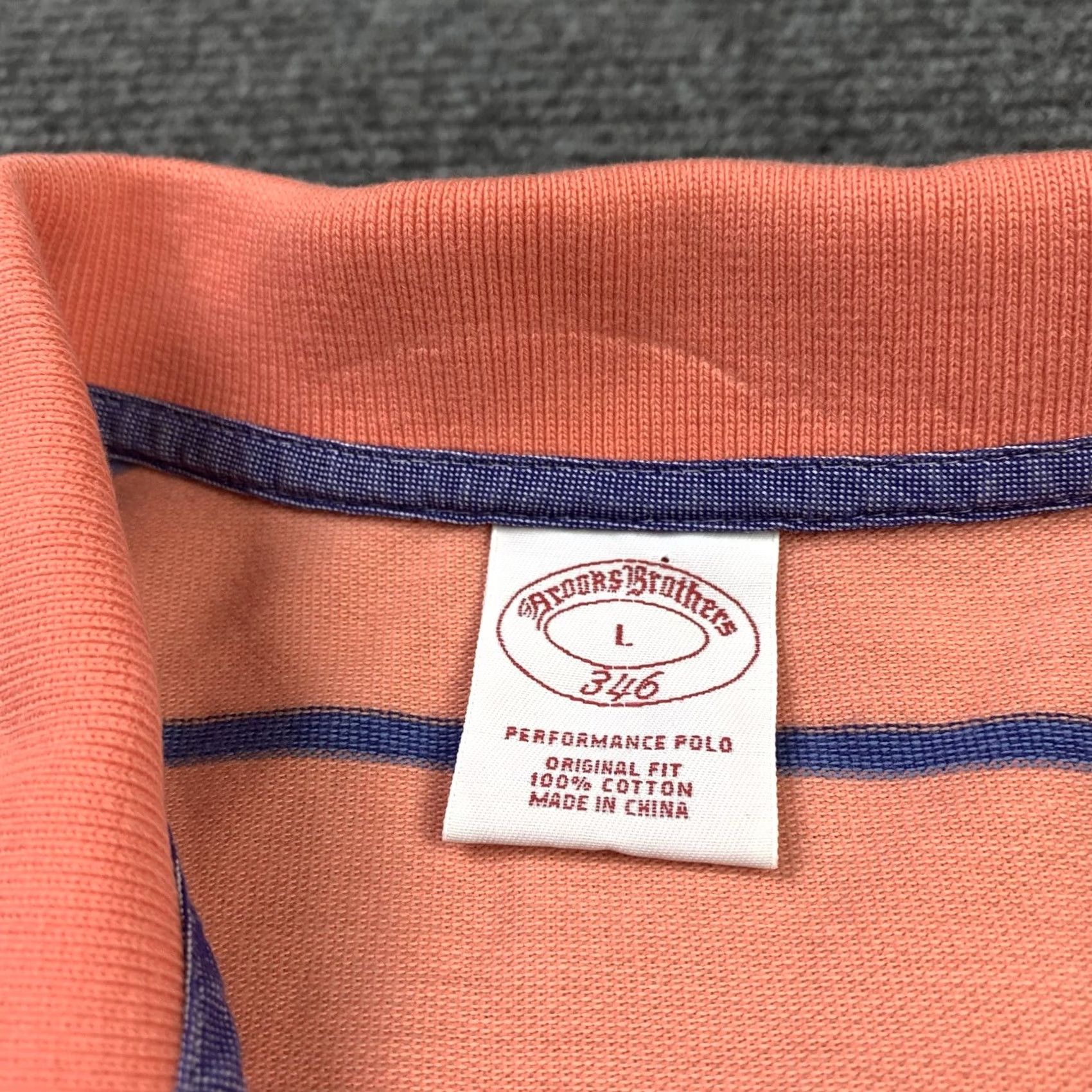 Brooks Brothers Brooks Brothers Polo Shirt Striped Salmon Embroidered Original Fit Large Men's Shirt Polo Salmon Striped Embroidered Brooks Brothers 346 Size US L / EU 52-54 / 3 - 2 Thumbnail