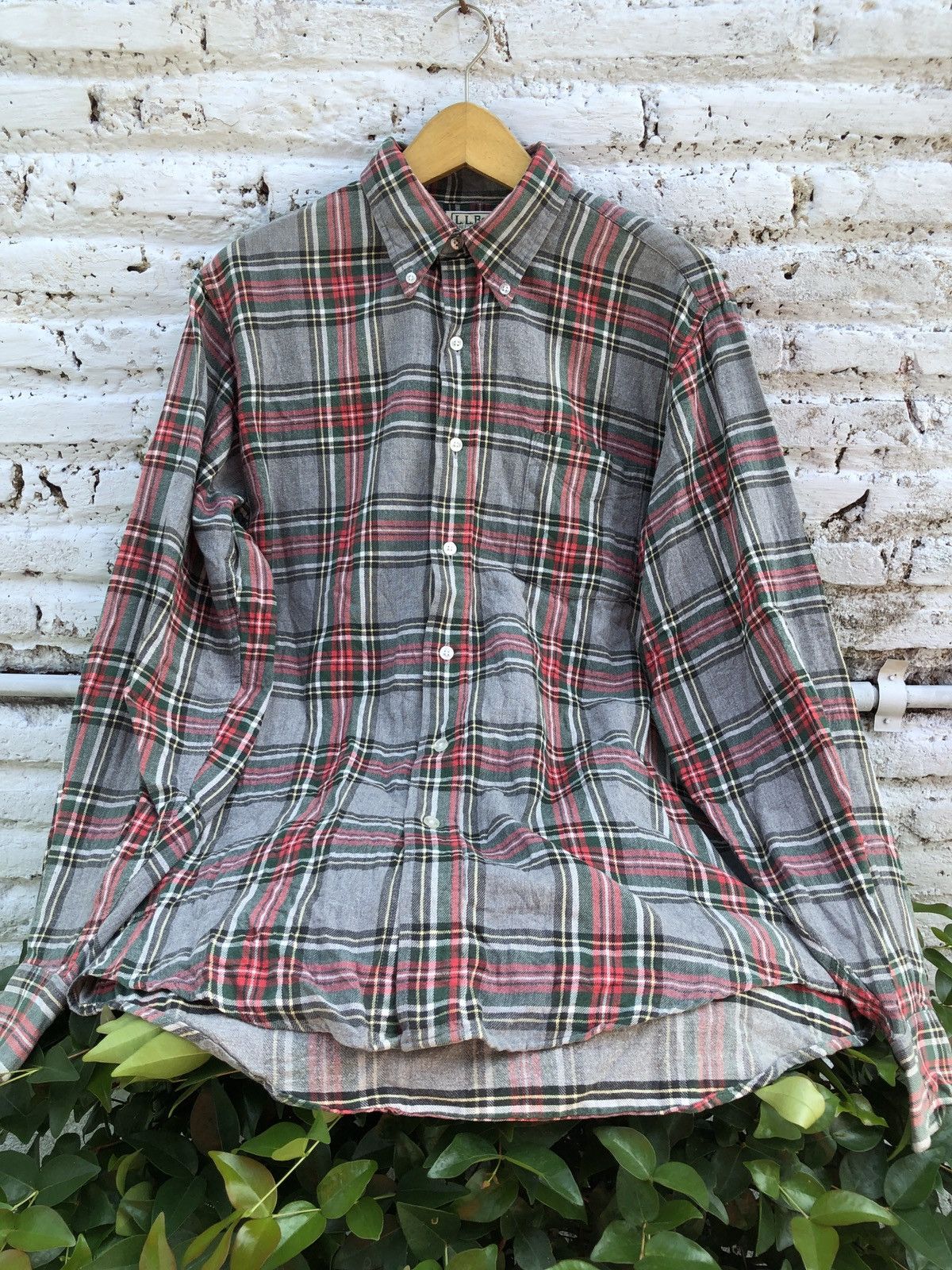Flannel × L.L. Bean × Vintage VTG 🔥 LL BEAN FLANELL SHIRT Size US M / EU 48-50 / 2 - 1 Thumbnail