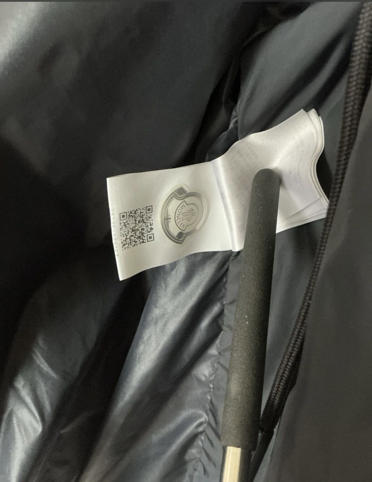 Moncler Moncler Hattab Navy Blue Logo-Appliquéd Shell Hooded Jacket Size US XL / EU 56 / 4 - 6 Thumbnail