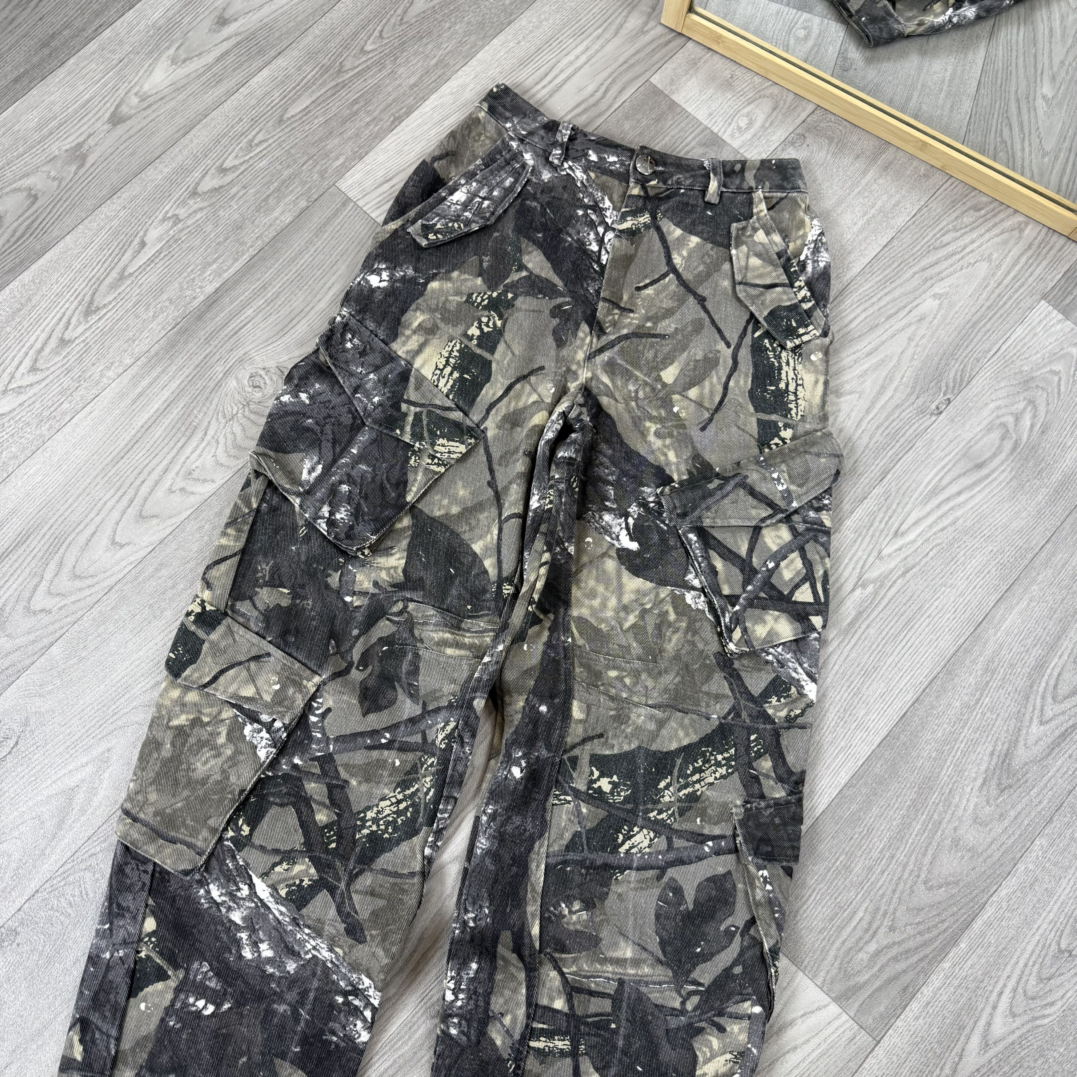 Maniere De Vior Maniere De Voir Camouflage Real Tree Multipocket Cargo Pants Size 24" / US 00 / IT 34 - 7 Thumbnail