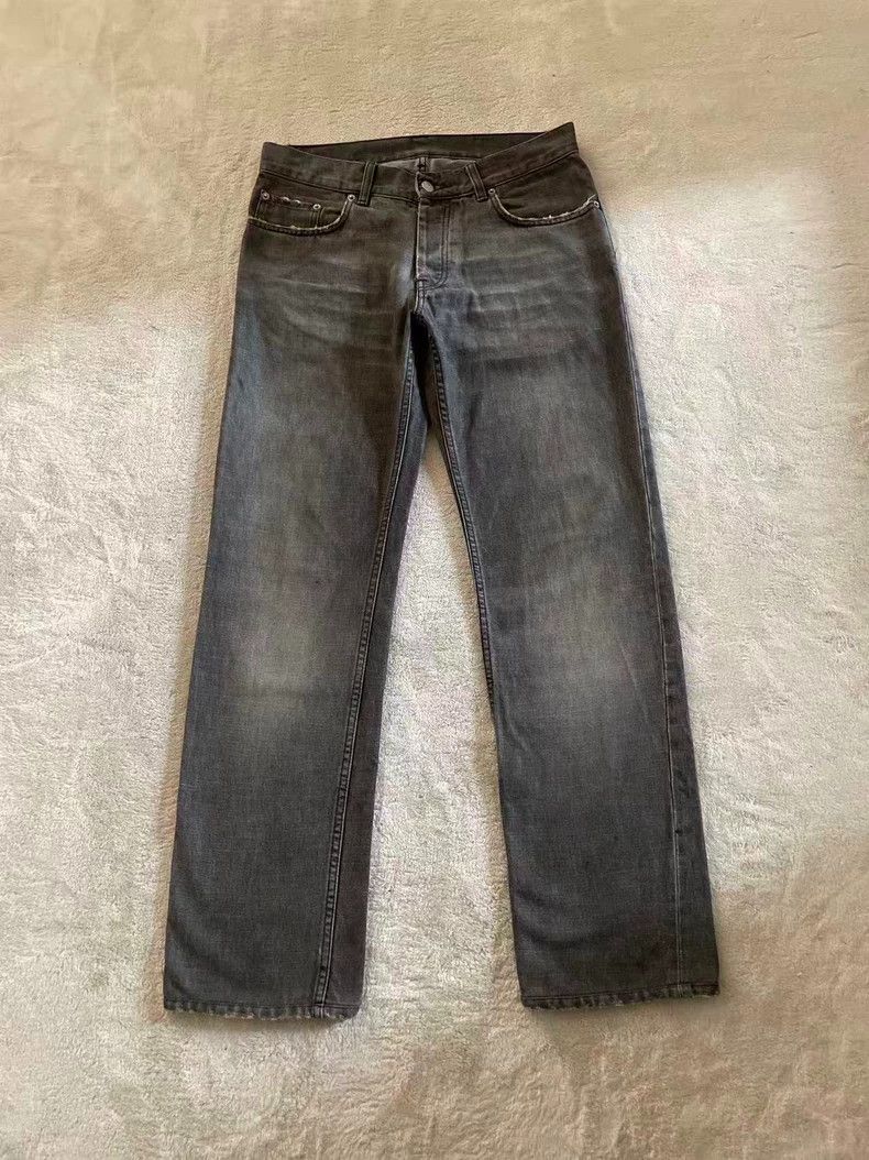 Helmut Lang Helmut Lang Gray Washed Denim Jeans 31 Size US 31 - 1 Thumbnail
