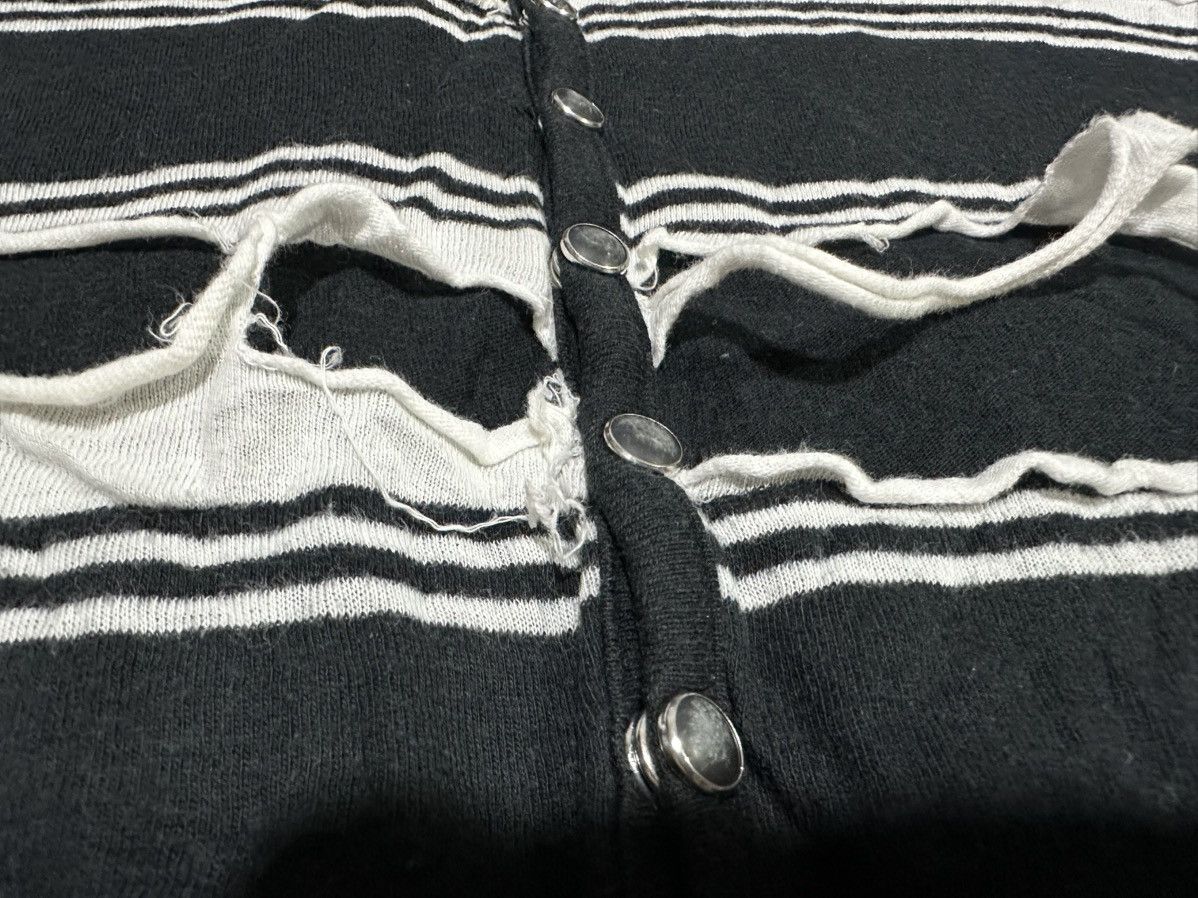 If Six Was Nine 🔥Sick Y2K L7 Real Hip Mummy Layered Striped Henley Ls Shirt Size US S / EU 44-46 / 1 - 4 Thumbnail