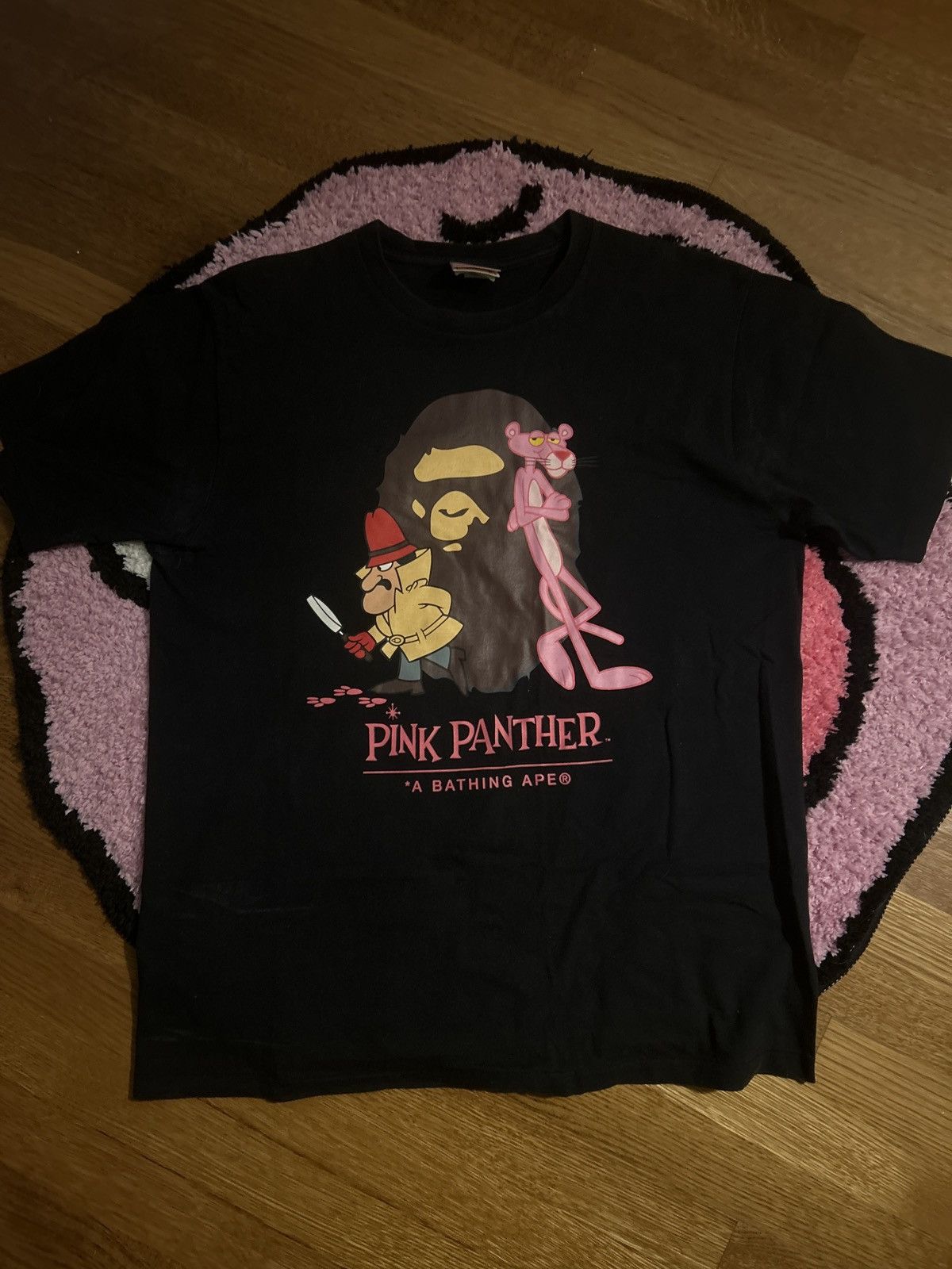 Bape BAPE x Pink Panther Ape Head Tee Size US L / EU 52-54 / 3 - 2 Thumbnail