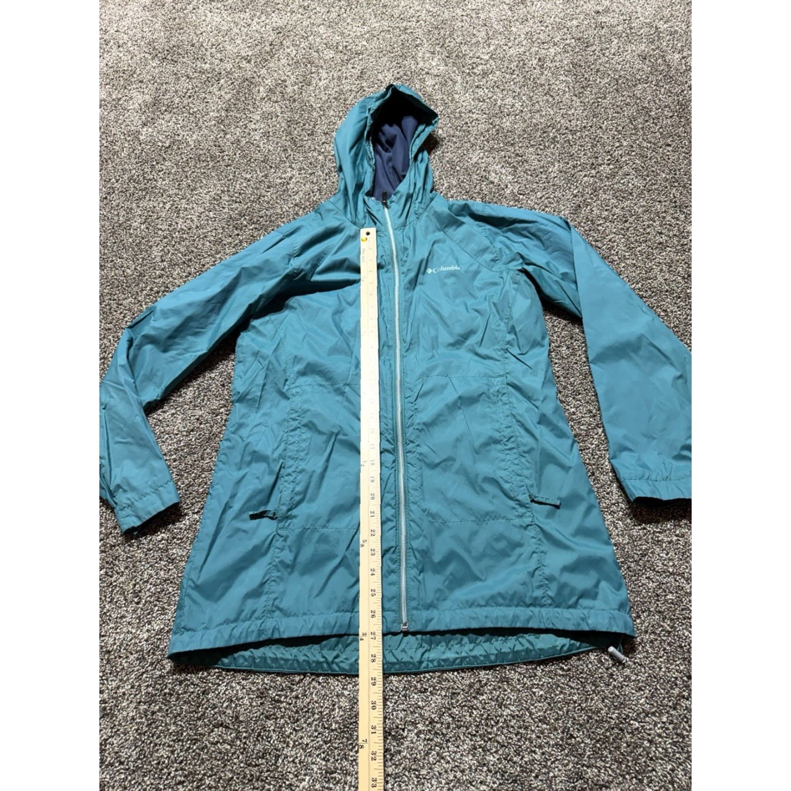 Rains Columbia Womens Jacket Lined Windbreaker Green Fall Spring Casual Zip Adult Large Regular Women’s Windbreaker Columbia Size L / US 10 / IT 46 - 3 Thumbnail