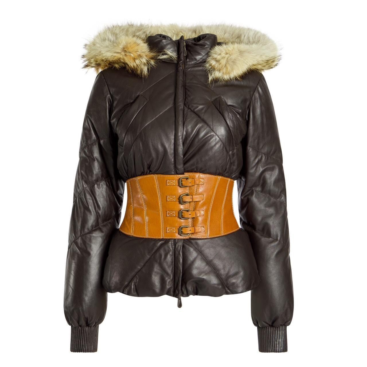 Alexander McQueen LEATHER PUFFER JACKET Size M / US 6-8 / IT 42-44 - 1 Thumbnail