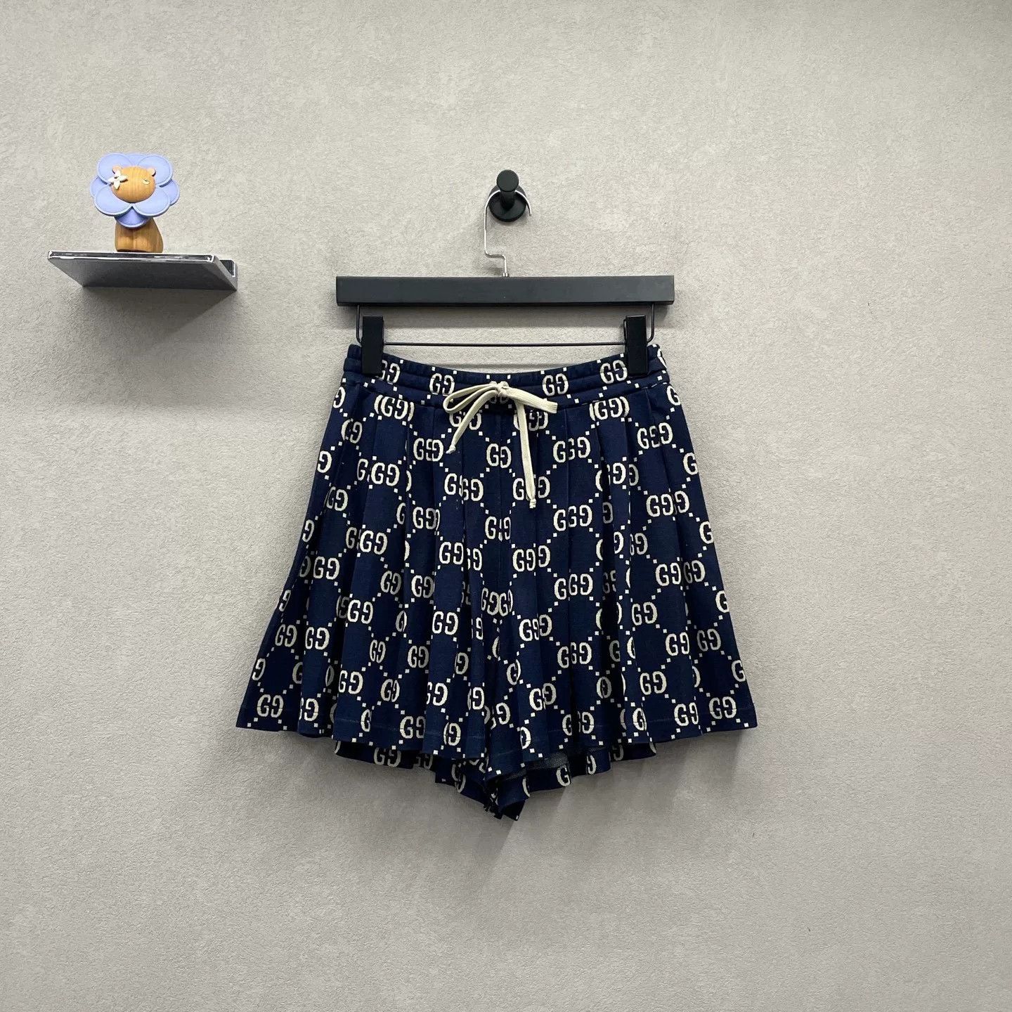 Gucci Gucci Blue Jacquard All-Over Print Culottes Size 22" - 1 Thumbnail