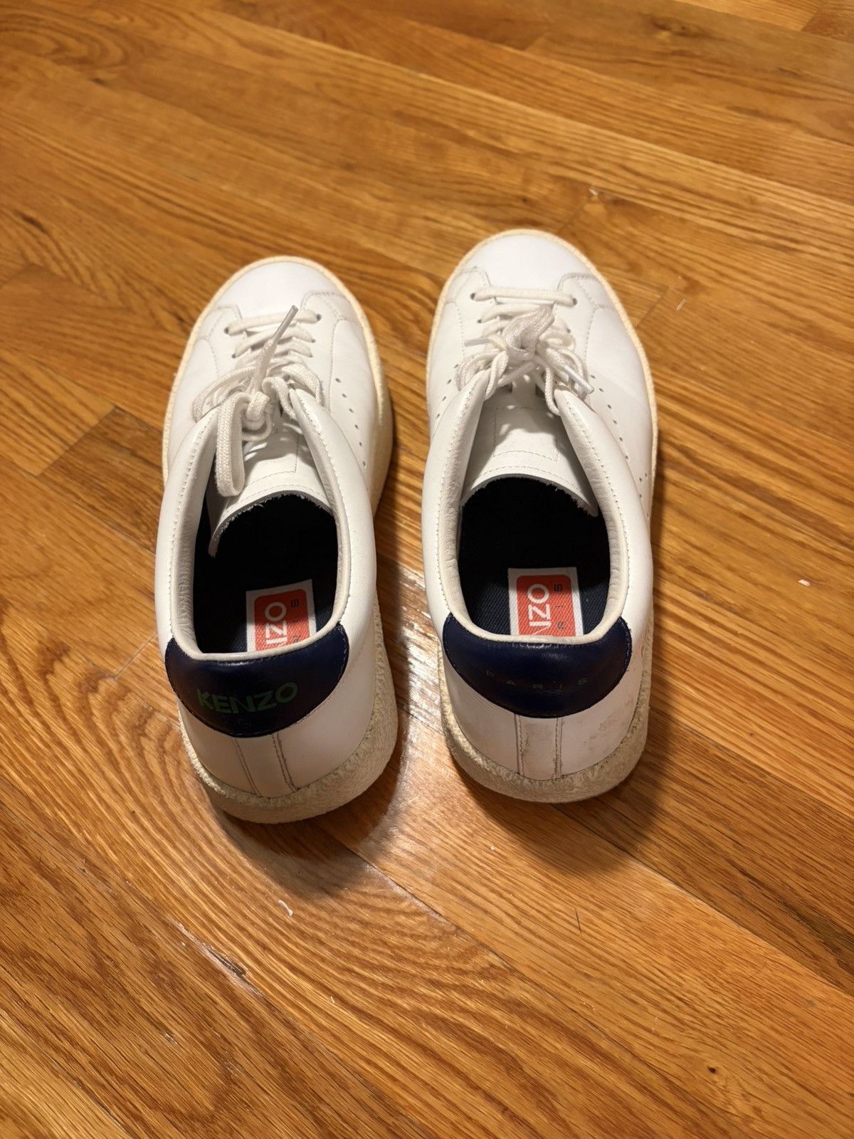 Kenzo Kenzo white leather sneakers Size US 8 / EU 41 - 6 Thumbnail