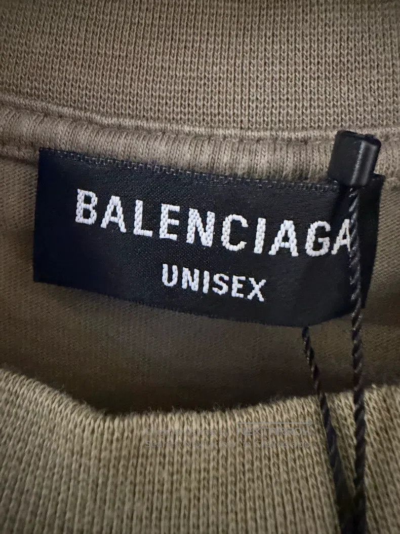 Balenciaga Balenciaga Khaki Color Front and Back Embroidered Logo Sho Size US M / EU 48-50 / 2 - 3 Thumbnail