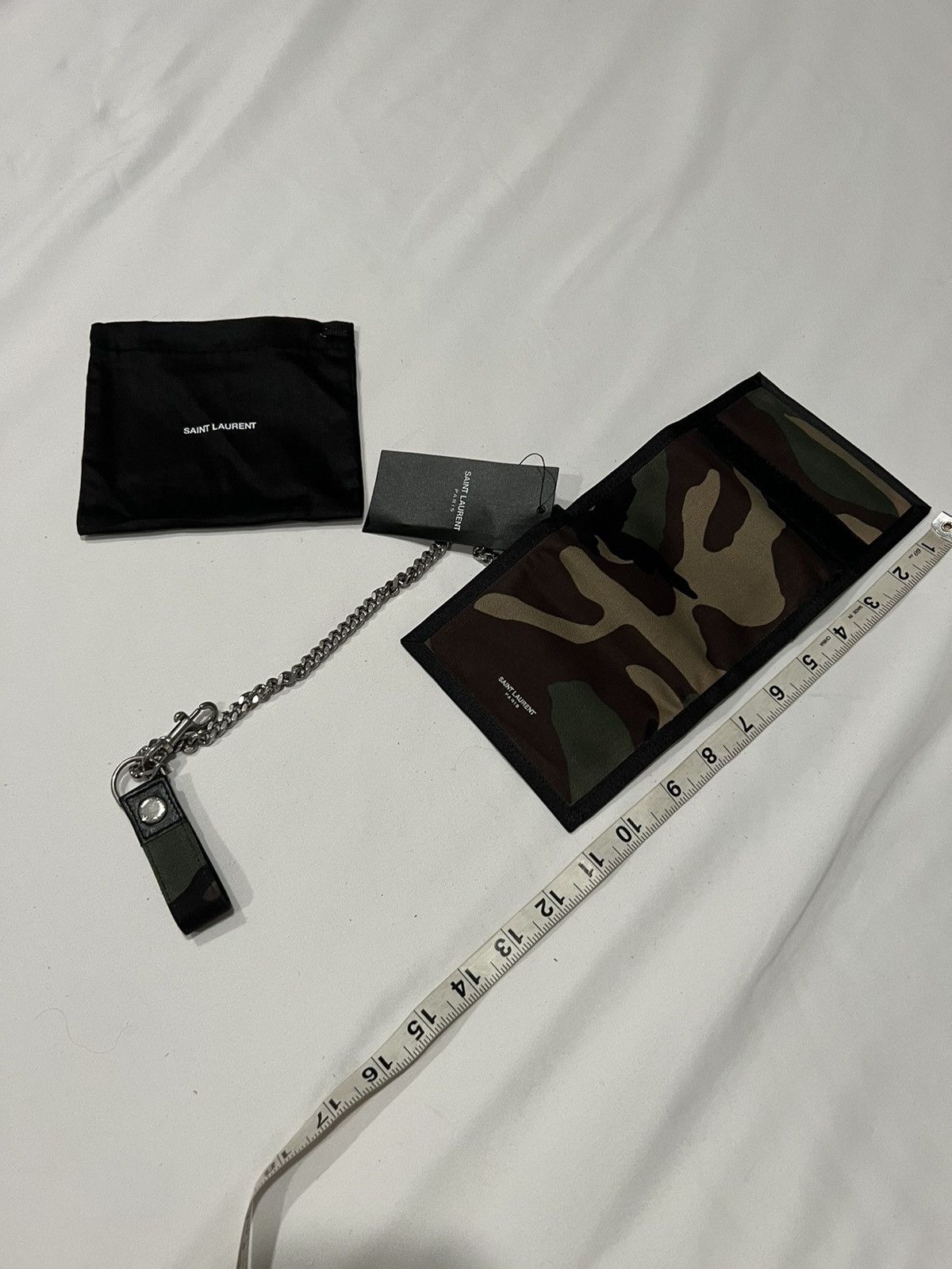 Saint Laurent Paris Saint Laurent mens camo chained wallet. $495 Size ONE SIZE - 1 Thumbnail