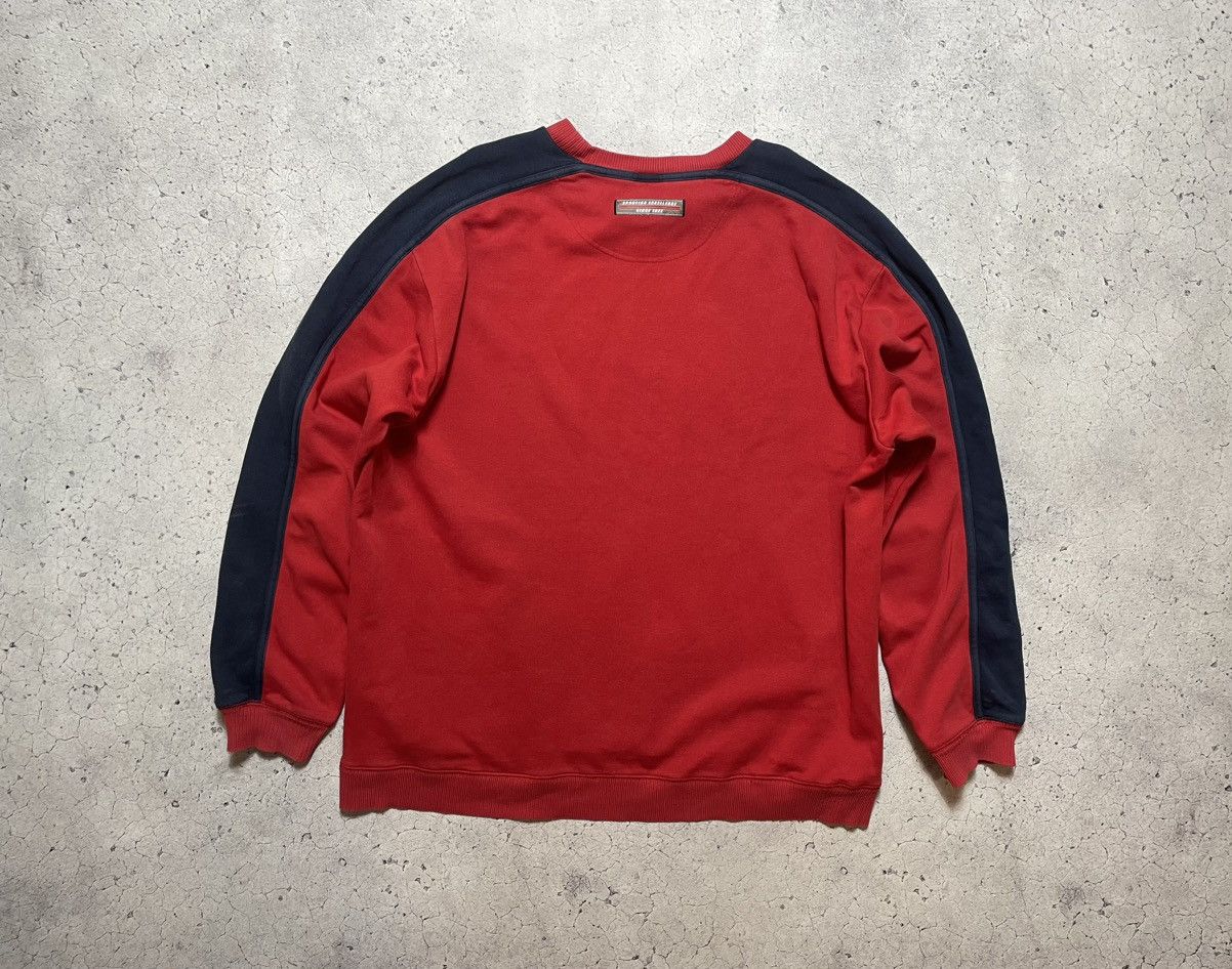 Nike Vintage Sweatshirt Nike Big Swoosh Logo Drill Y2K Size US XXL / EU 58 / 5 - 2 Thumbnail