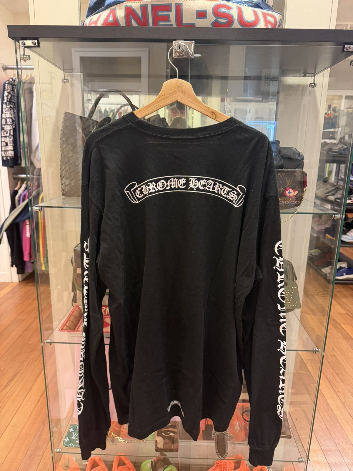 Chrome Hearts Chrome Hearts Scroll Print LS Shirt - Black Size US XXL / EU 58 / 5 - 2 Thumbnail