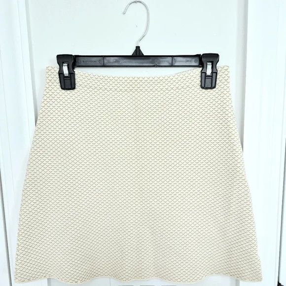 Theory Teslia Sue Ivory Mix Jaquard Knit Skirt Gift Party Spring Size 27" / US 4 / IT 40 - 13 Thumbnail
