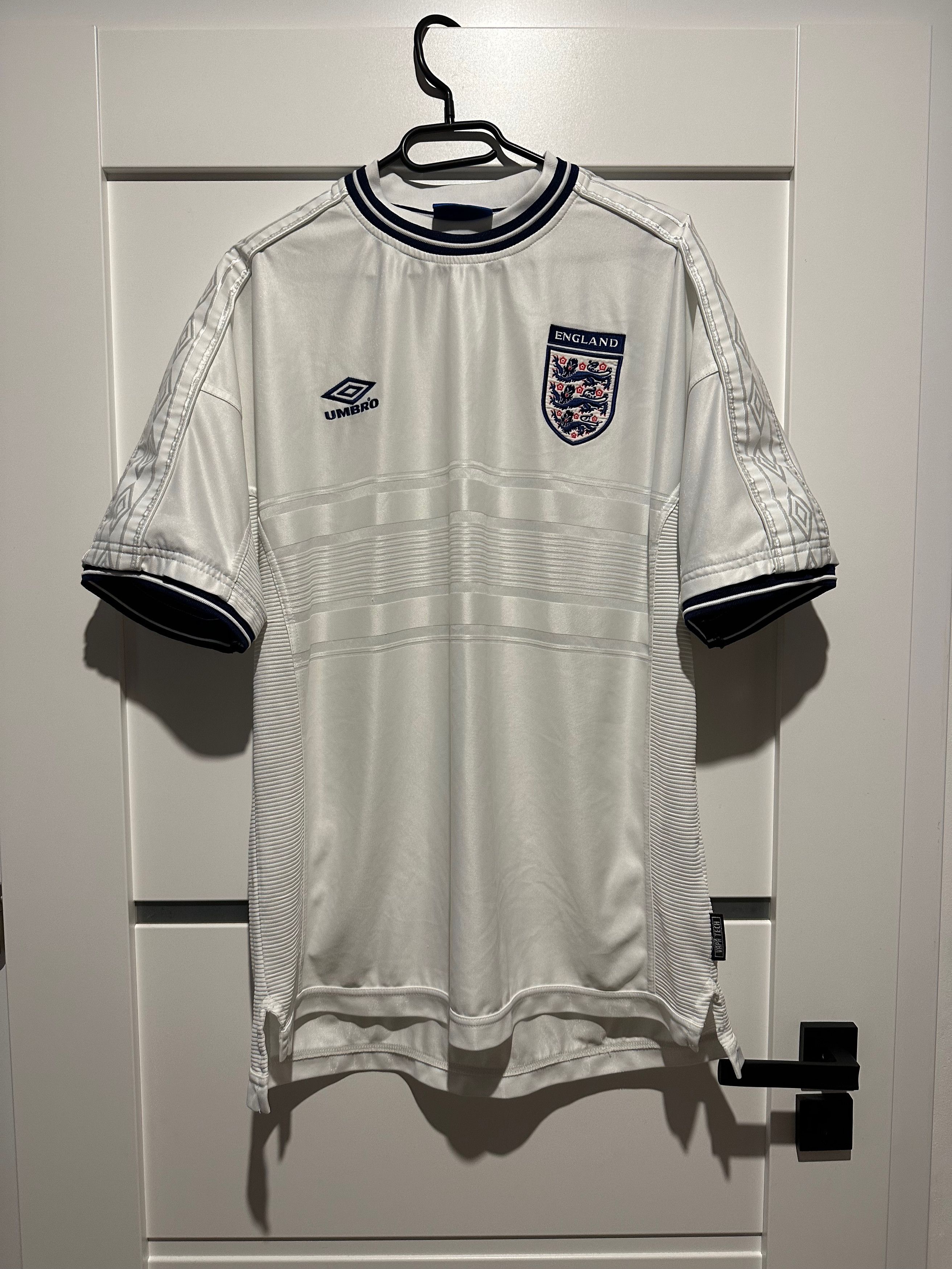 Maillot Football Vintage 1999 Sélection'Angleterre Marque Umbro