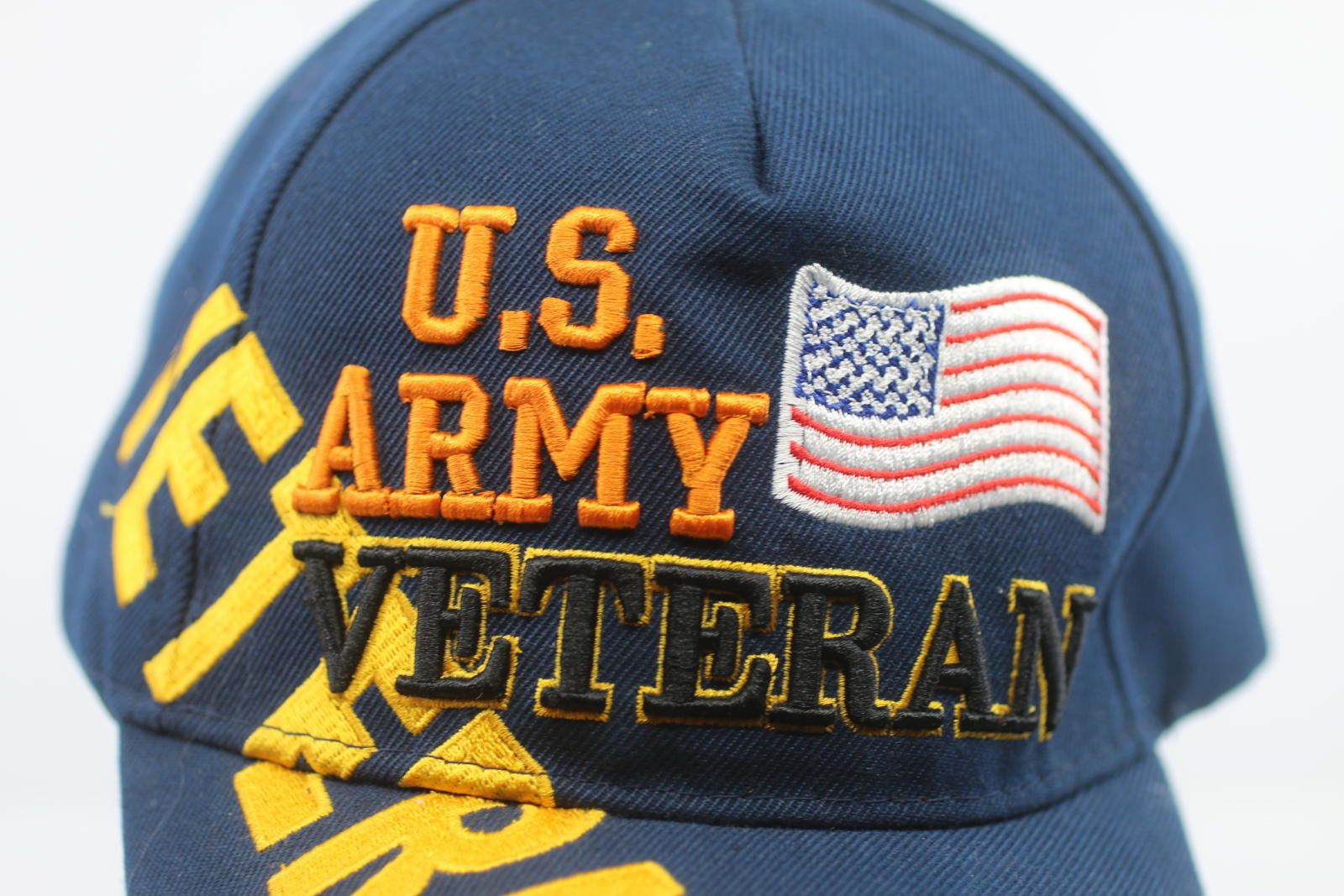 The Unbranded Brand U.S. Army Veteran Embroidered Navy Blue Cap Size ONE SIZE - 2 Thumbnail