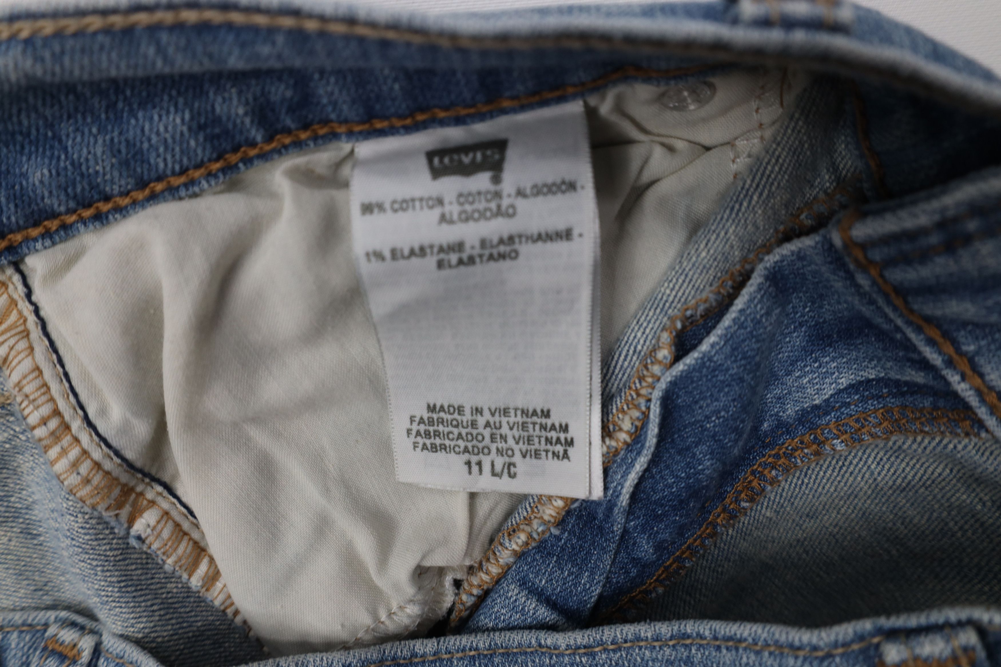 Levi's Vintage Y2K Levis 524 Superlow Babydoll Flared Denim Jeans Size 32" / US 10 / IT 46 - 7 Thumbnail