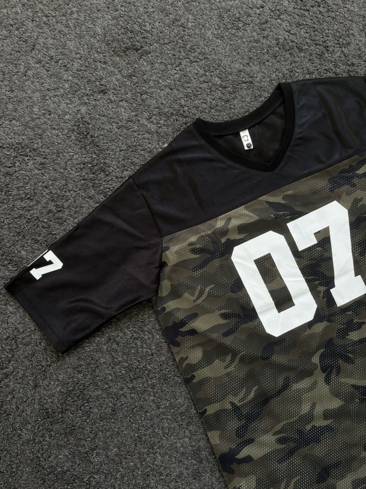 Vintage Vintage oversize unisex military black 07 football jersey Size US M / EU 48-50 / 2 - 3 Thumbnail