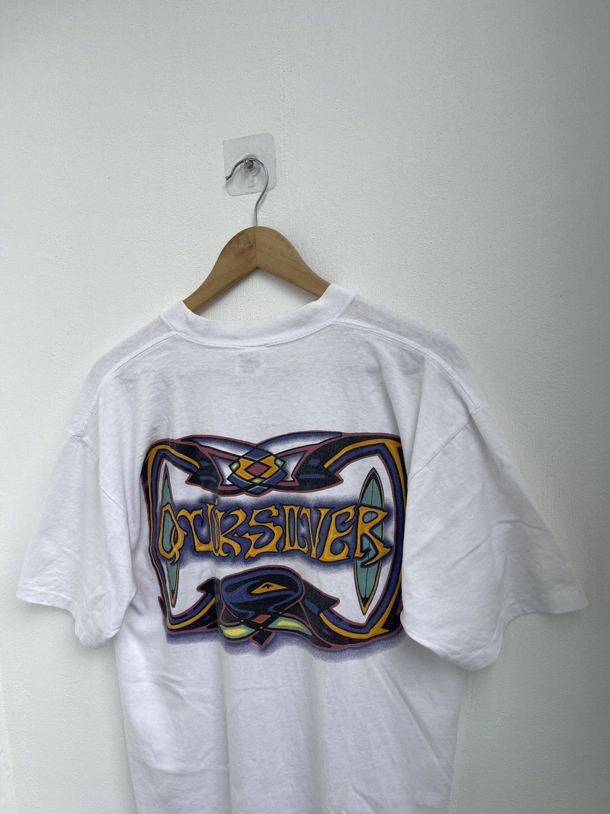Quicksilver Vintage 90s Quiksilver Tee Size US L / EU 52-54 / 3 - 3 Thumbnail
