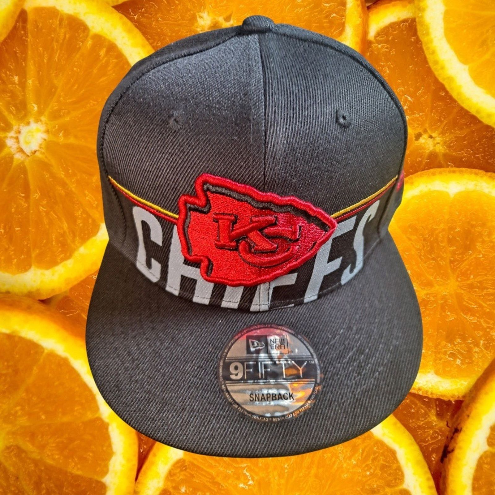 New Era New Era NFL Kansas City Chiefs Snapback Hat Cap Black Size ONE SIZE - 1 Thumbnail