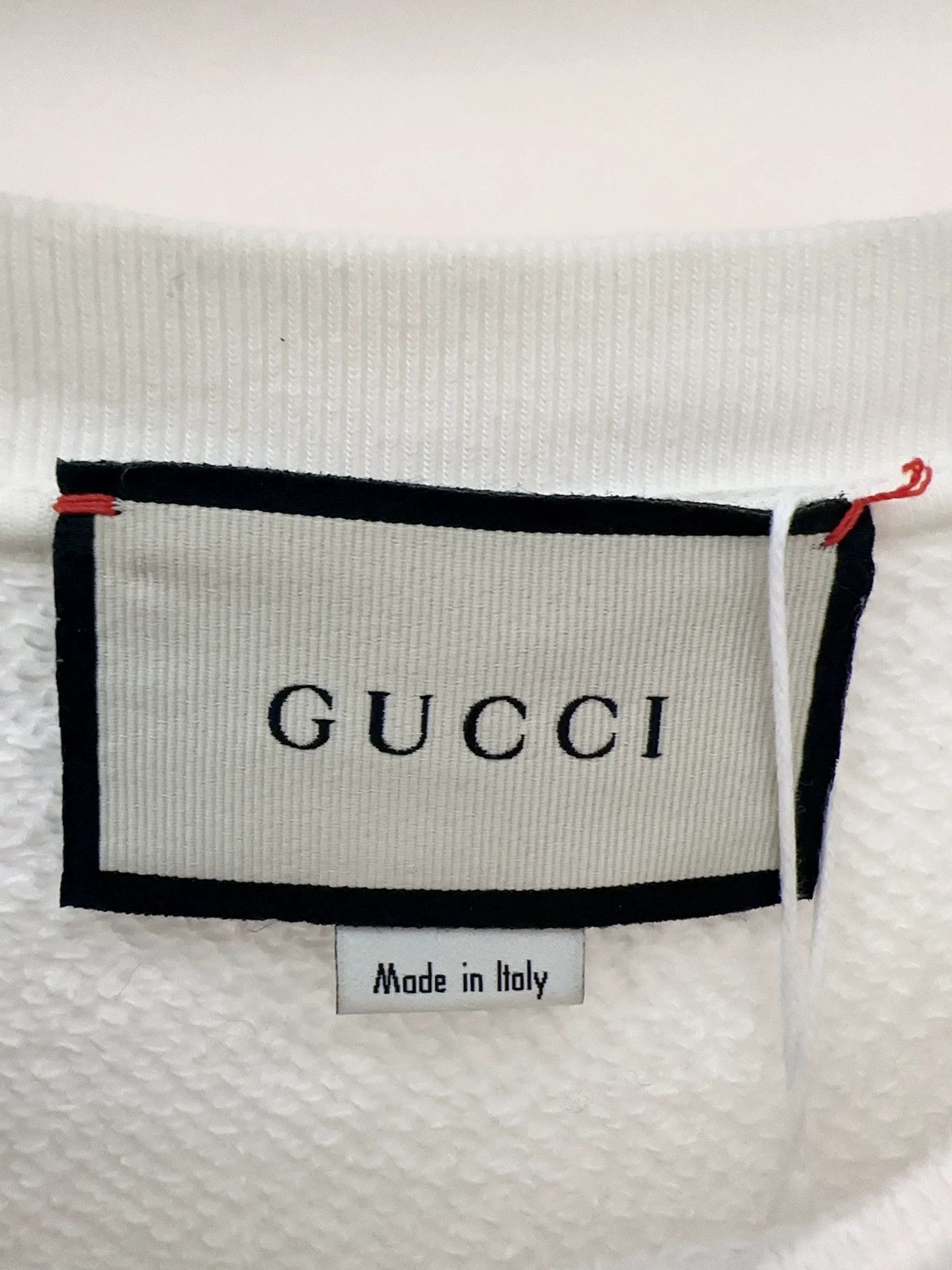 Gucci Gucci white print sweatshirt S used stained yellowed Size US S / EU 44-46 / 1 - 3 Thumbnail