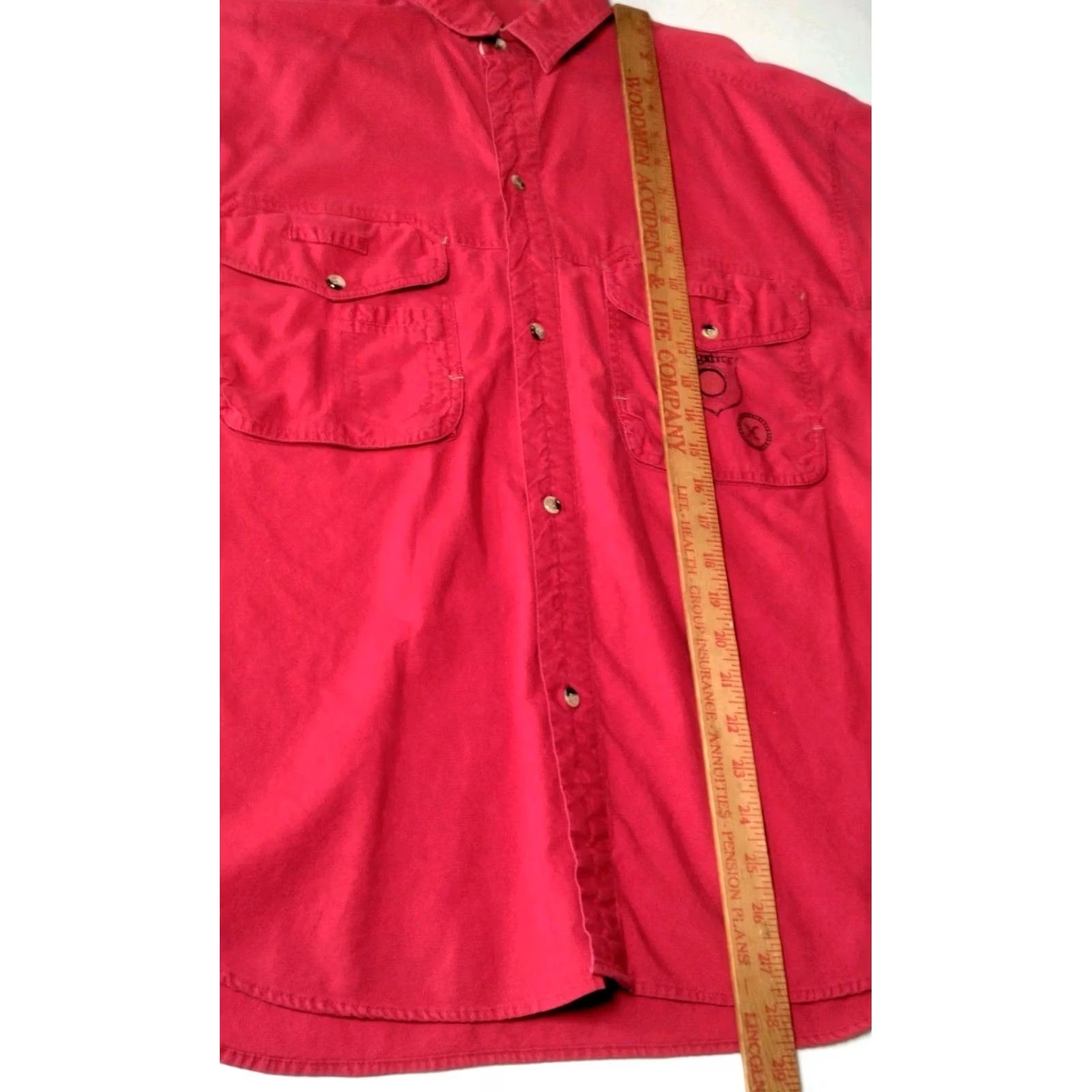 Vintage Gitano Mystirs Shirt Medium Red Button-Up Long Sleeve Vintage 1990s Retro Shirt Mens Size US M / EU 48-50 / 2 - 5 Thumbnail