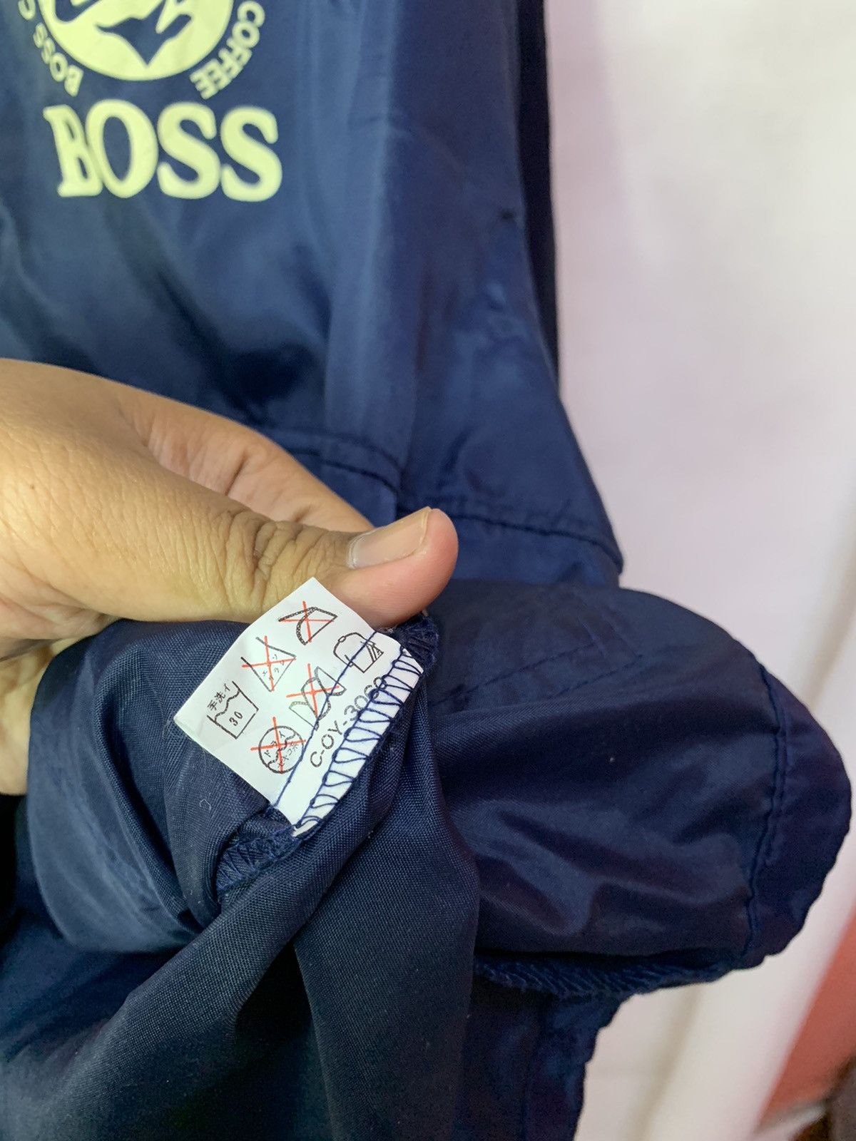 Japanese Brand Steals! Suntory Boss Half Zipper Anorak Windbreaker Hoodie Size US L / EU 52-54 / 3 - 8 Thumbnail
