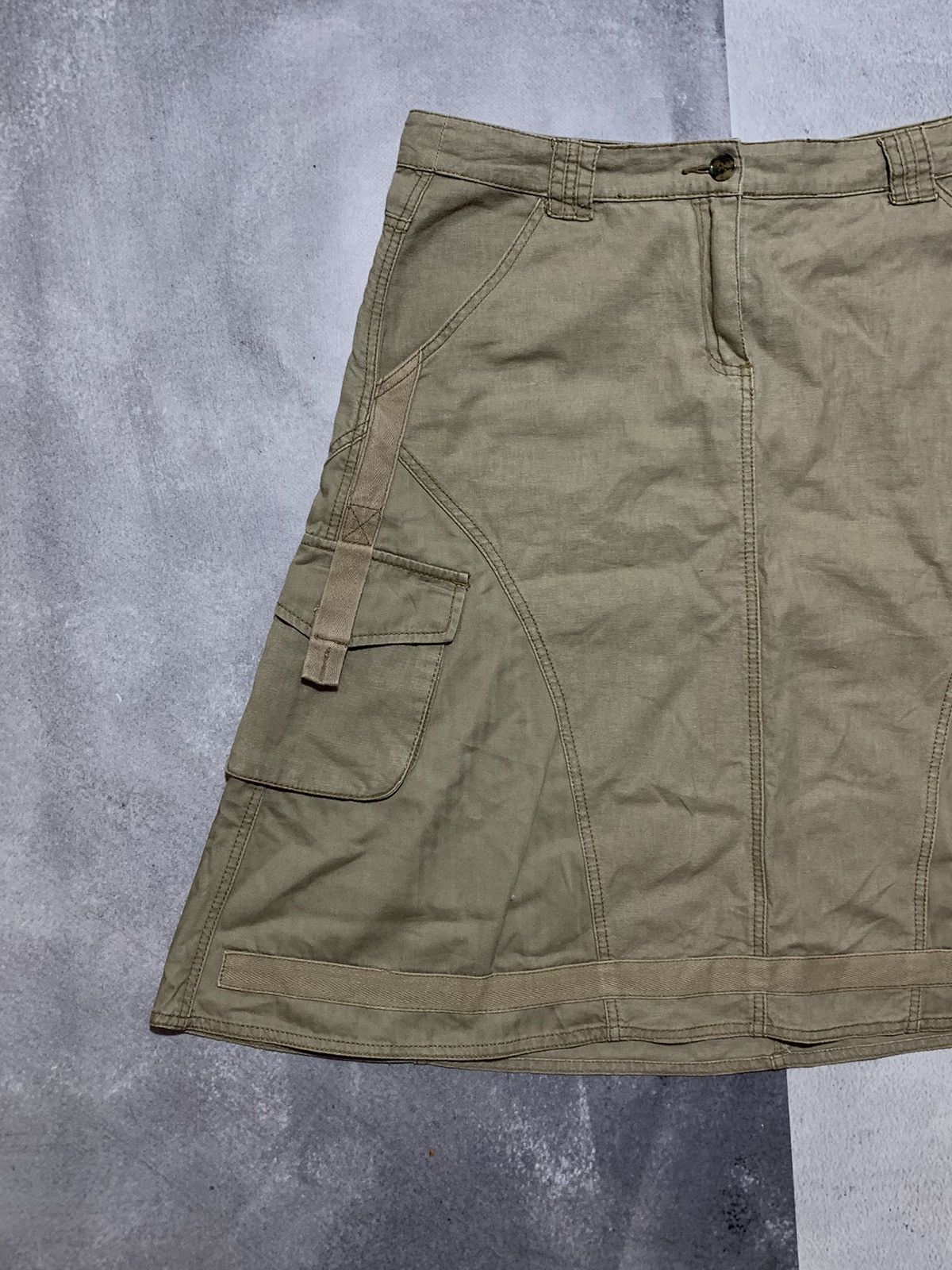 Japanese Brand × Vintage Vintage Y2K wide Cargo skirt Japanese style size 35 Size 35" - 2 Thumbnail