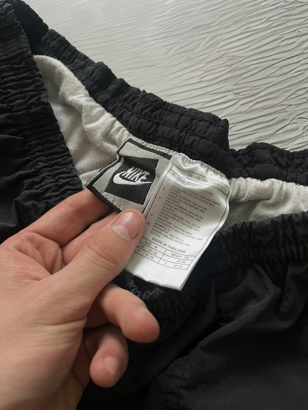 Nike 90s Nike Vintage Streetwear Shorts Black Label Size US 31 - 4 Thumbnail