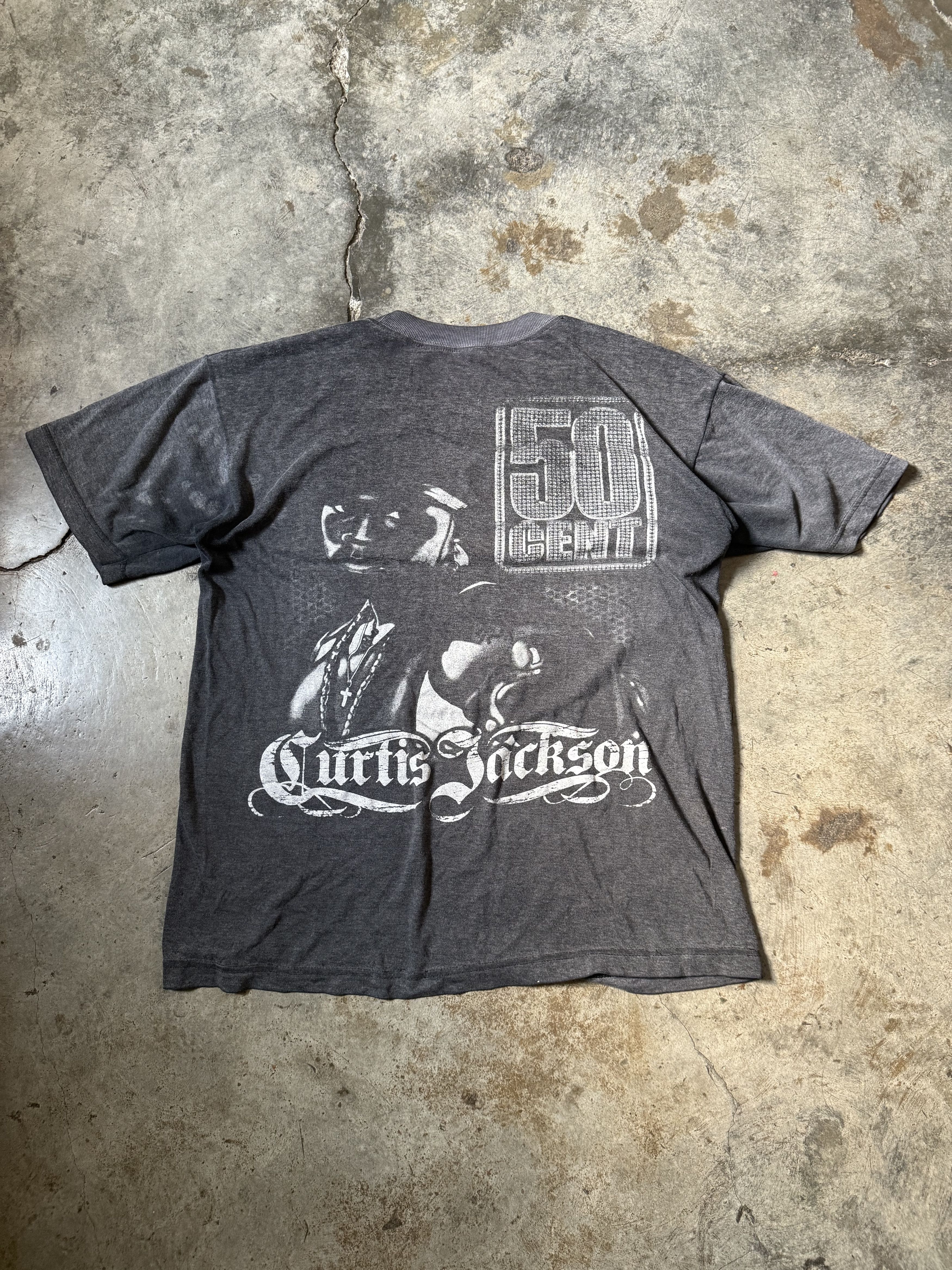 Rap Tees × Vintage 00s 50 Cent Bootleg Rap Tee Size US M / EU 48-50 / 2 - 8 Thumbnail
