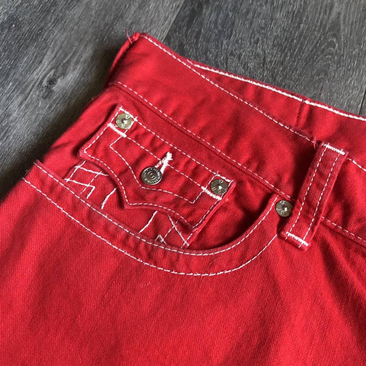 True Religion True Religion Men's Red and White Shorts Size US 32 / EU 48 - 6 Thumbnail