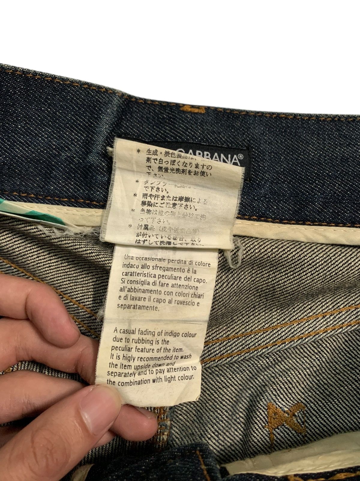 Dolce & Gabbana VINTAGE DOLCE & GABBANA EMBROIDERY LOGO RUSTY ITALY DENIM Size US 31 - 14 Thumbnail