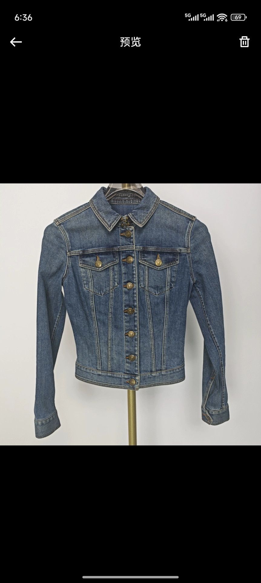 Burberry Burberry Denim Jacket XS Blue - dmc Size US XS / EU 42 / 0 - 1 Thumbnail