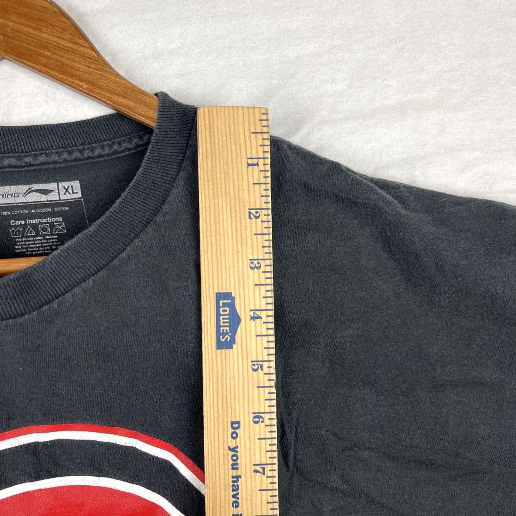 Li-Ning Baron Davis Shirt Mens XL Black Li-Ning Basketball Short Sleeve T-Shirt NBA Graphic Print Men's XL Black Li-Ning Bar on Davis Shirt Size US XL / EU 56 / 4 - 7 Thumbnail