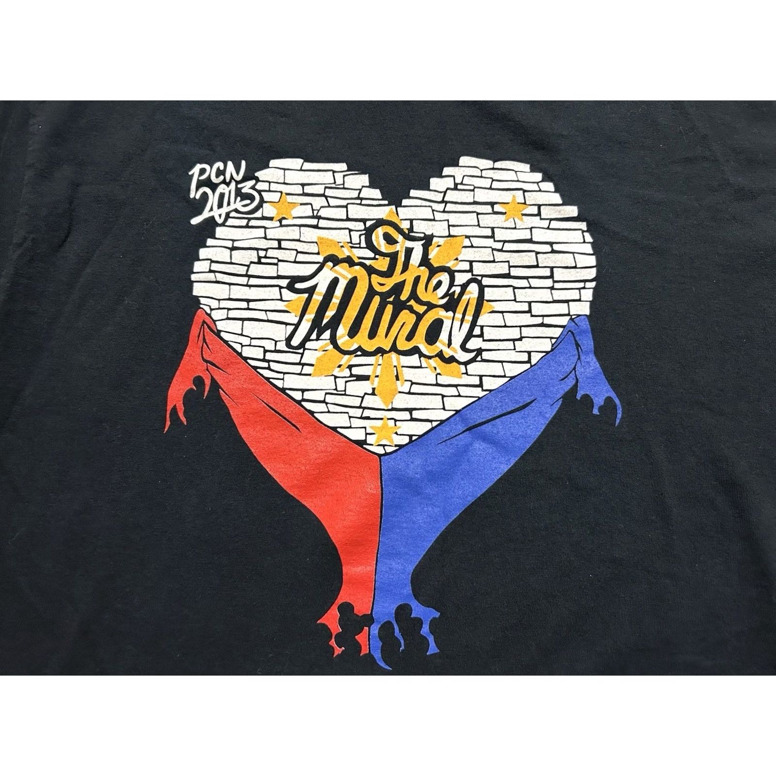 Vintage VINTAGE Custom Ink The Mural PCN Filipino Urban Art Men’s Size L T-Shirt Black Size US L / EU 52-54 / 3 - 3 Thumbnail