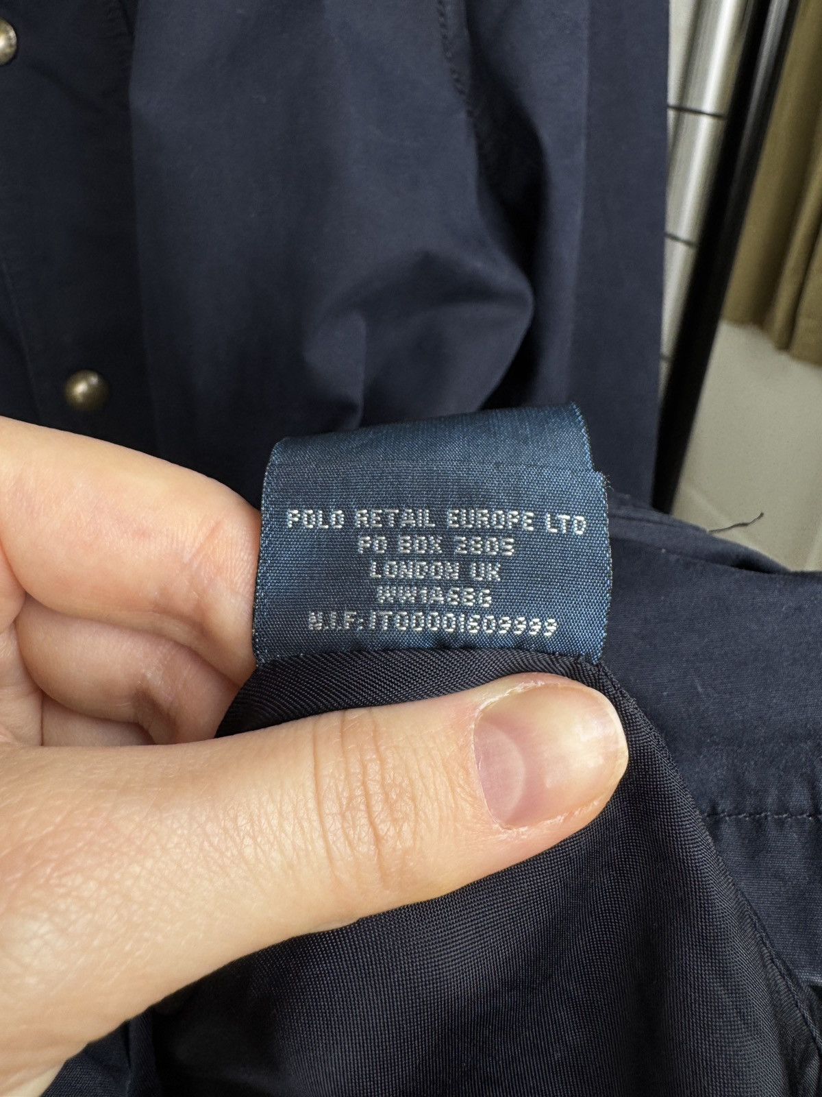 Polo Ralph Lauren Polo Ralph Lauren vintage navy blue cotton long jacket sz M Size US M / EU 48-50 / 2 - 16 Thumbnail
