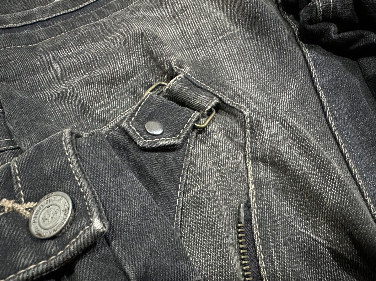 Japanese Brand × Le Grande Bleu (L.G.B.) × PPFM 🔥Sick Y2K PPFM Cargo Black Denim Detachable 3D Pockets Size US 30 / EU 46 - 14 Thumbnail