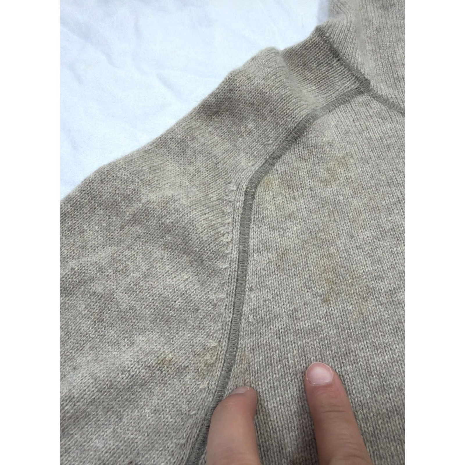 Everlane Everlane Women’s Large Pullover Hooded Sweatshirt Taupe Cashmere Beige Size L / US 10 / IT 46 - 5 Thumbnail