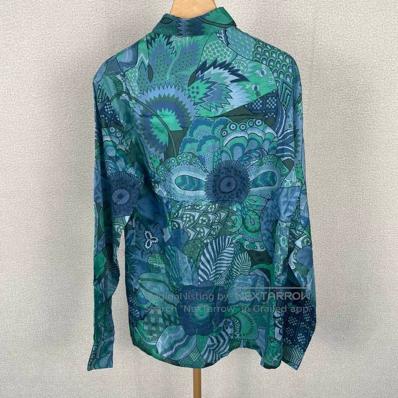 Hermes Hermes Silk Long Sleeve Shirt Size XS / US 0-2 / IT 36-38 - 2 Thumbnail
