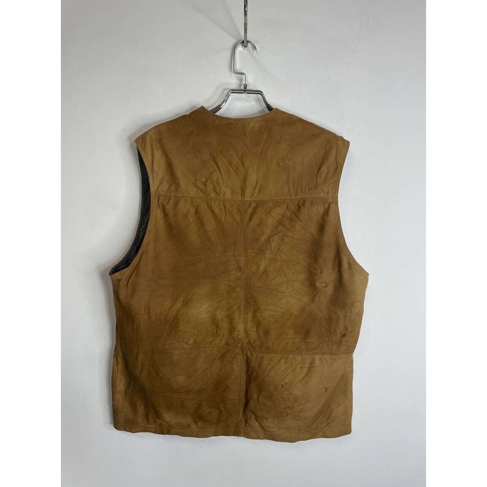 Vintage Vintage Suede Leather Vest Western Biker Cowboy Waistcoat Size US L / EU 52-54 / 3 - 6 Thumbnail