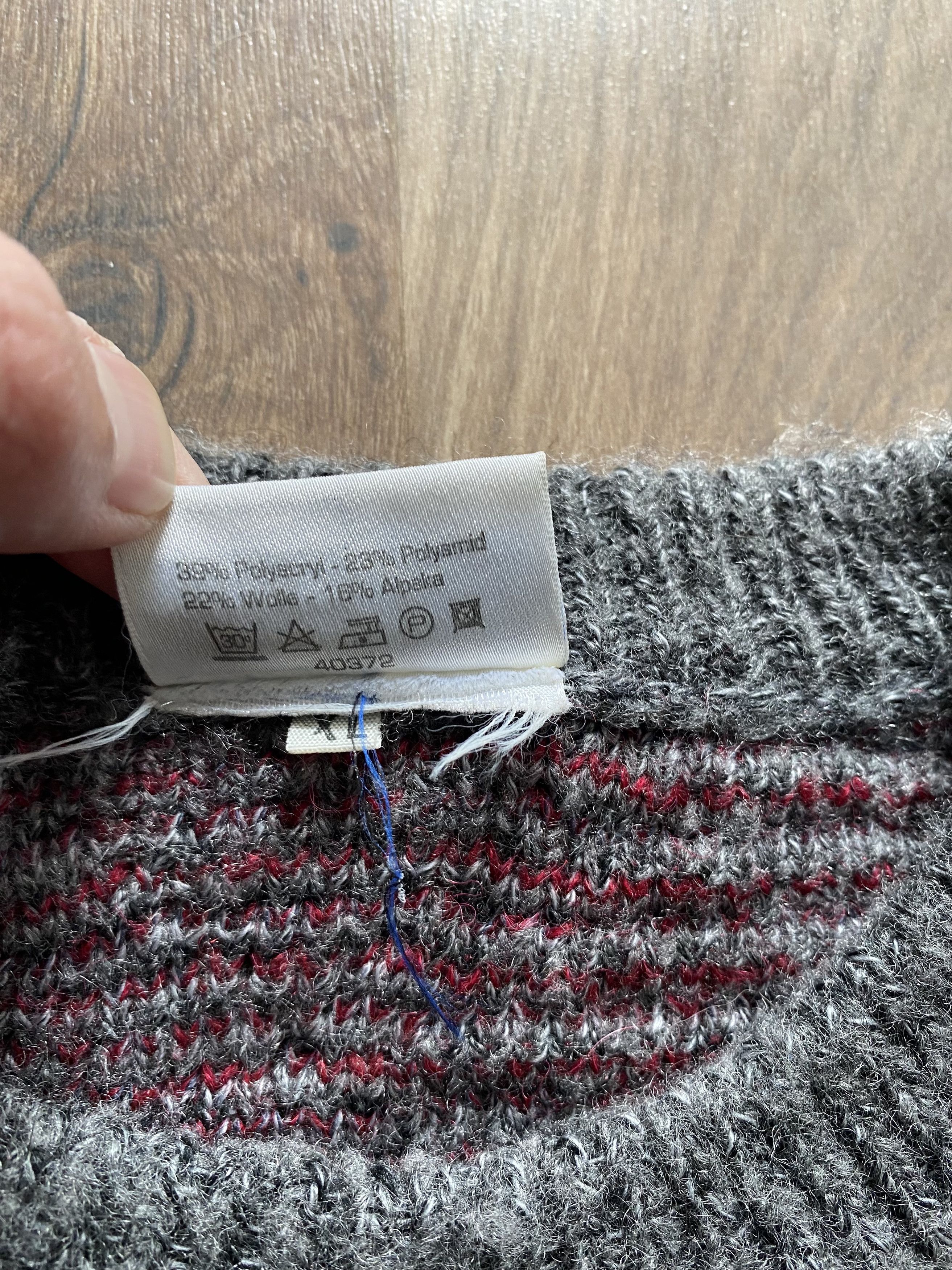 Vintage Yves Saint Laurent abstraction Alpaca wool sweater