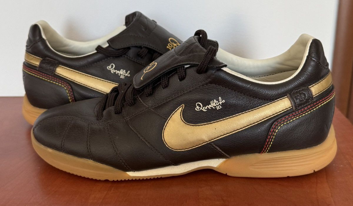 Nike Nike Tiempo R10 Ronaldinho Indoor RARE Soccer Shoes Brown Size US 7.5 / EU 40-41 - 2 Thumbnail