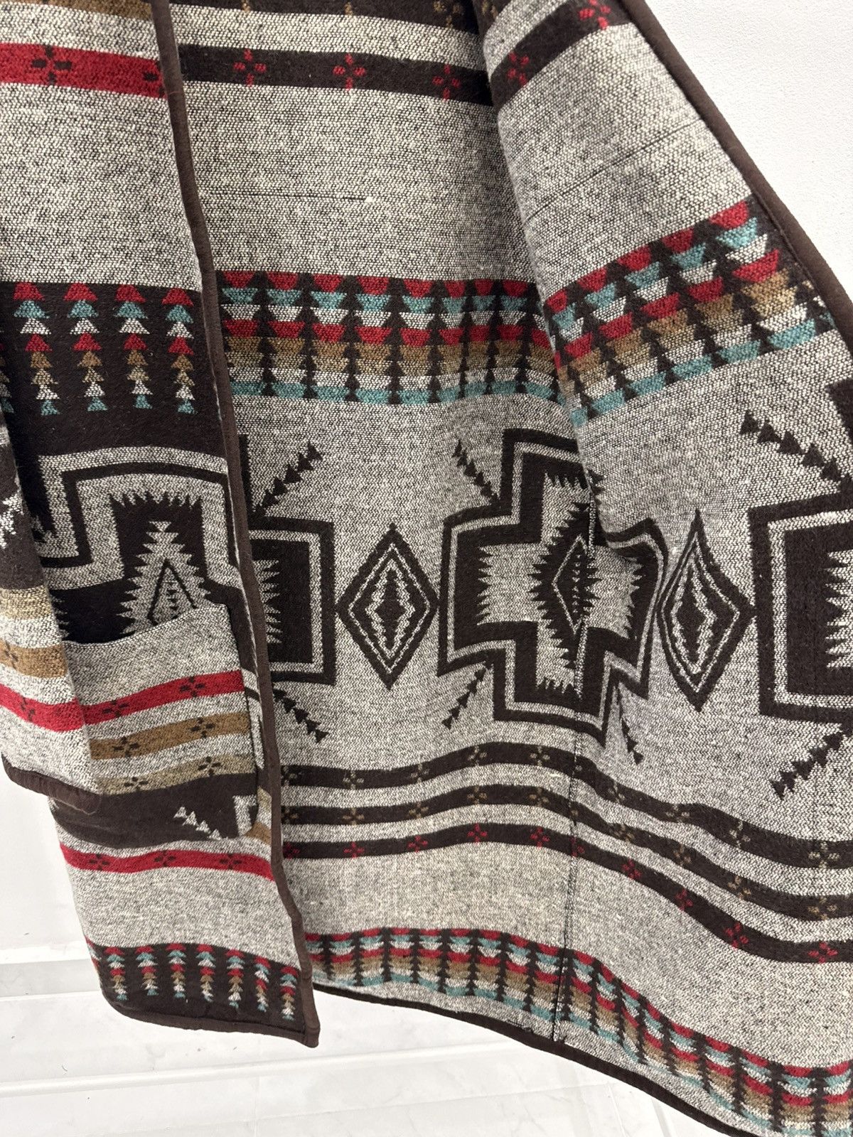 Pendleton Vintage UNBRAND American Native NAVAJO Woven Long Coat Size US L / EU 52-54 / 3 - 6 Thumbnail